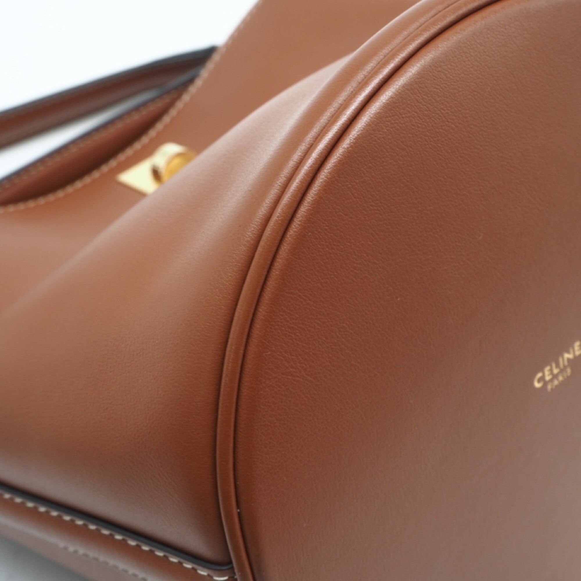 Celine Brown Leather Shoulder Bag (Pre-Owned)