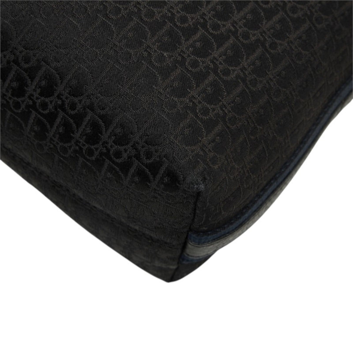 Christian Dior Black Canvas Leather Shoulder Bag (Pre-Owned)