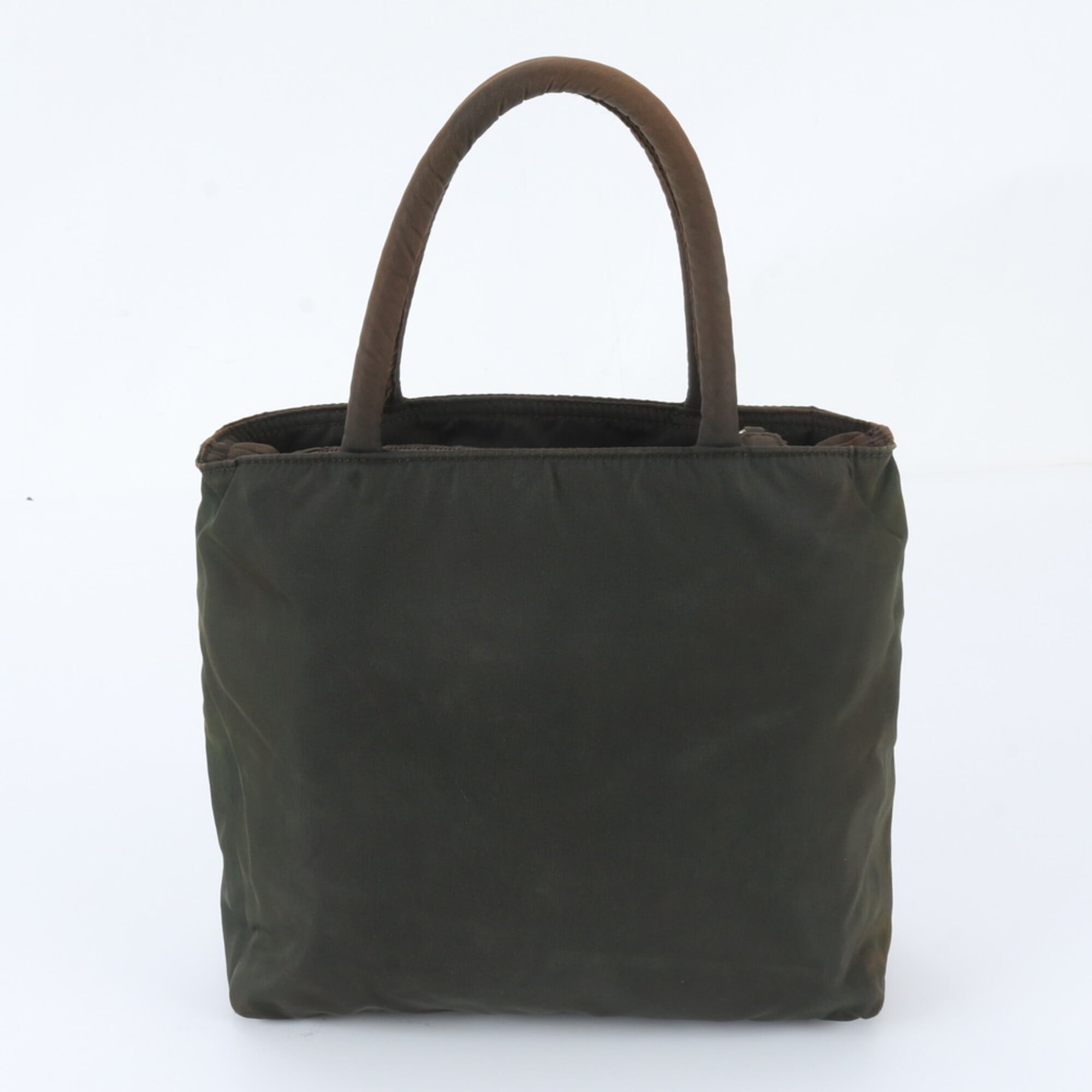 Prada Green Khaki Handbag Shoulder Bag Tote Bag (Pre-Owned)