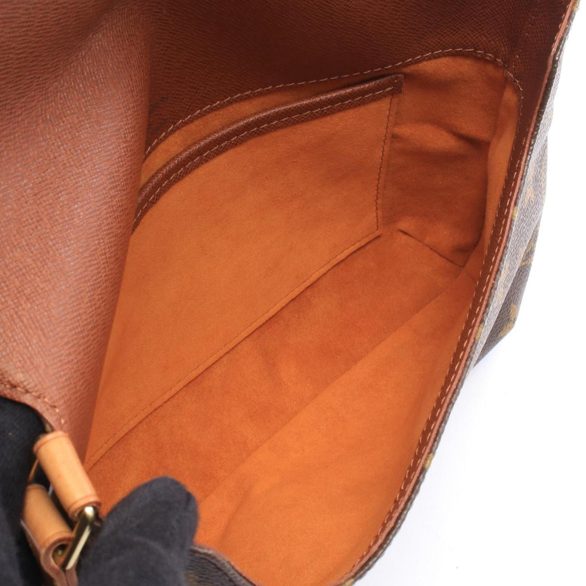 Louis Vuitton Brown Monogram Coated Canvas Leather Handbag Shoulder Bag (Pre-Owned)