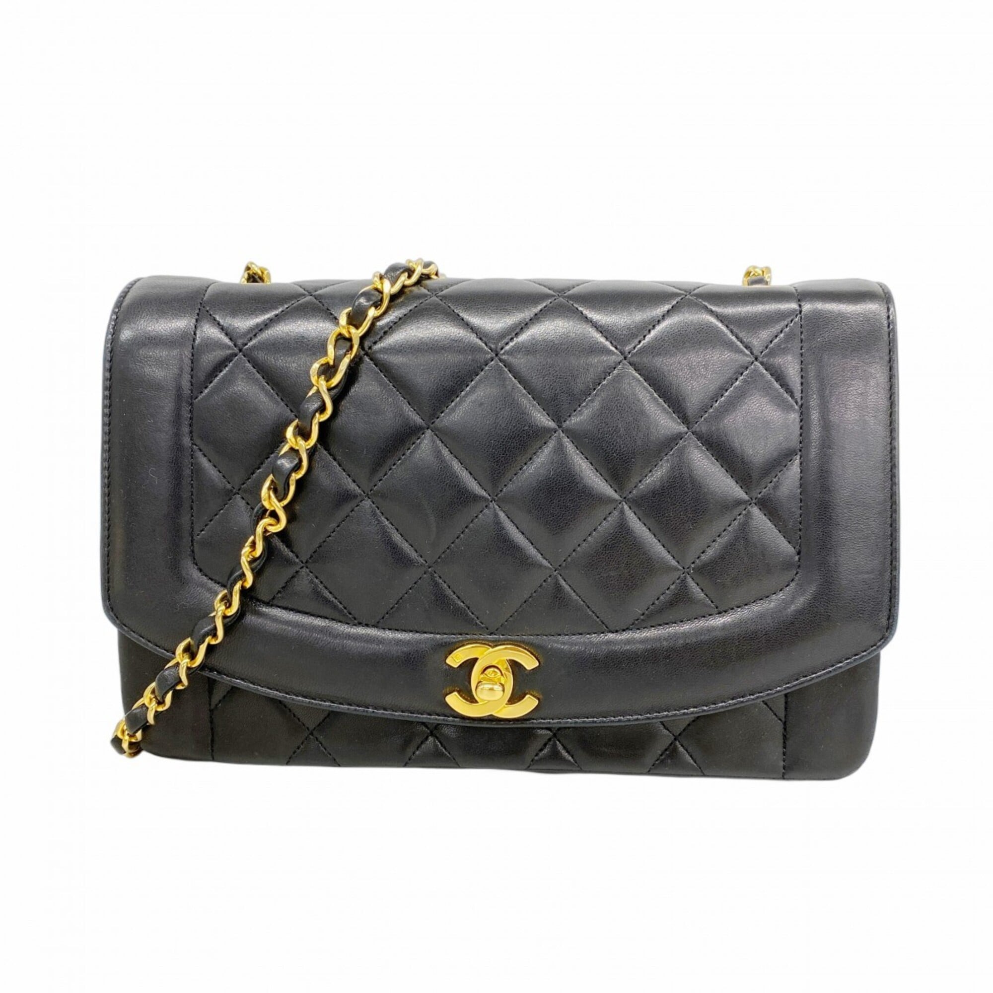 Chanel Black Leather Shoulder Bag (Pre-Owned)