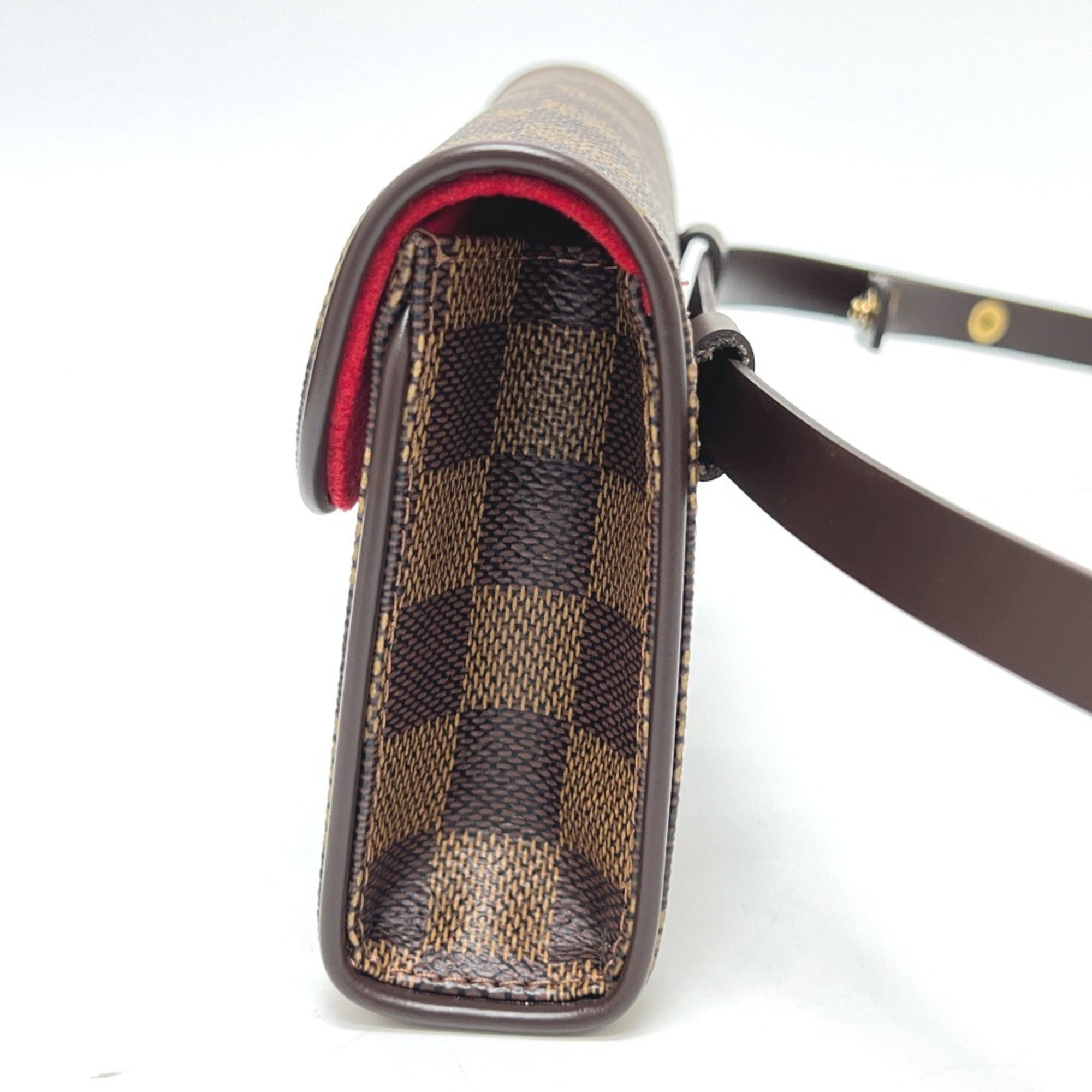 Louis Vuitton Brown Ebene Damier Canvas Pochette Sling Bag (Pre-Owned)