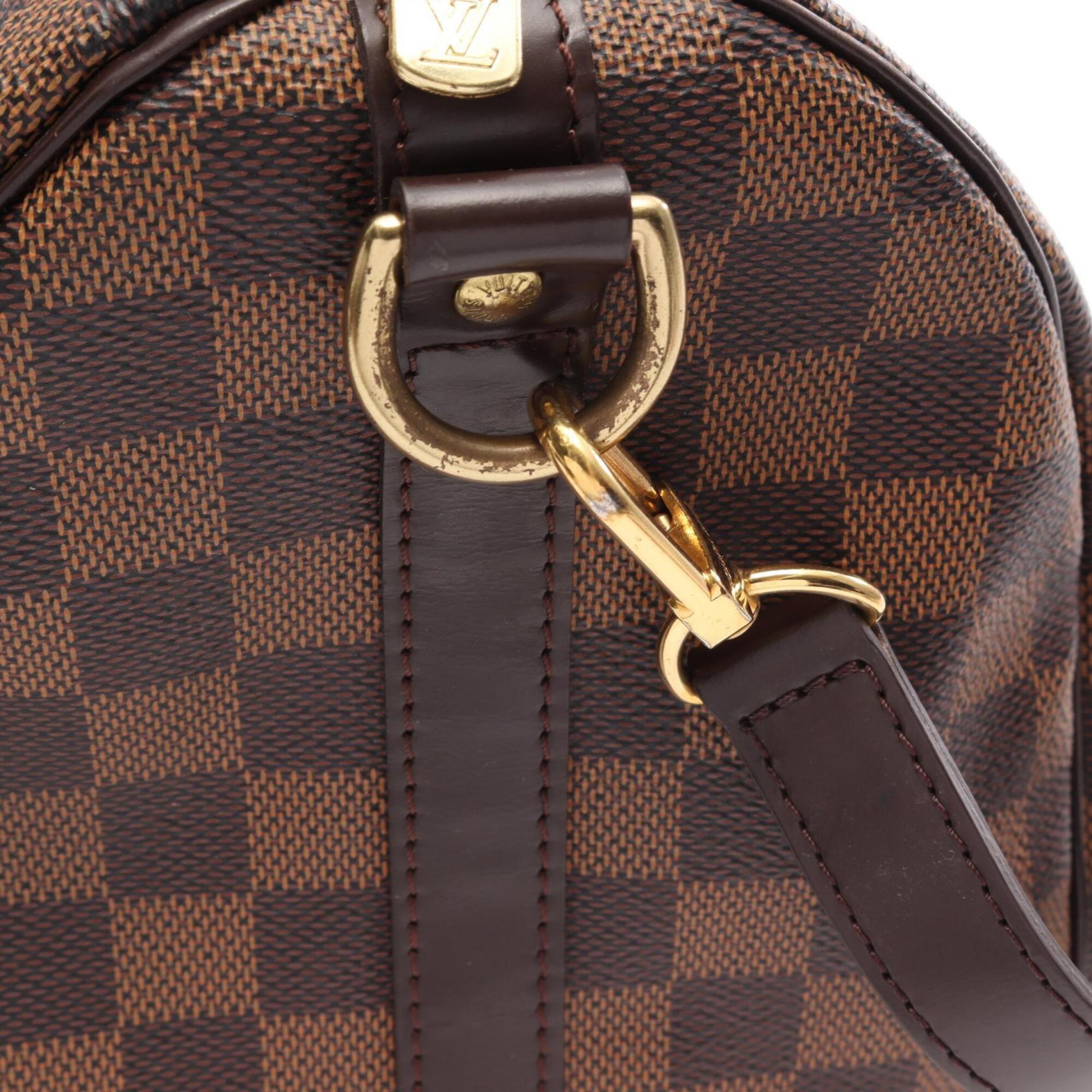Louis Vuitton Brown Coated Canvas Pvc Leather Handbag (Pre-Owned)