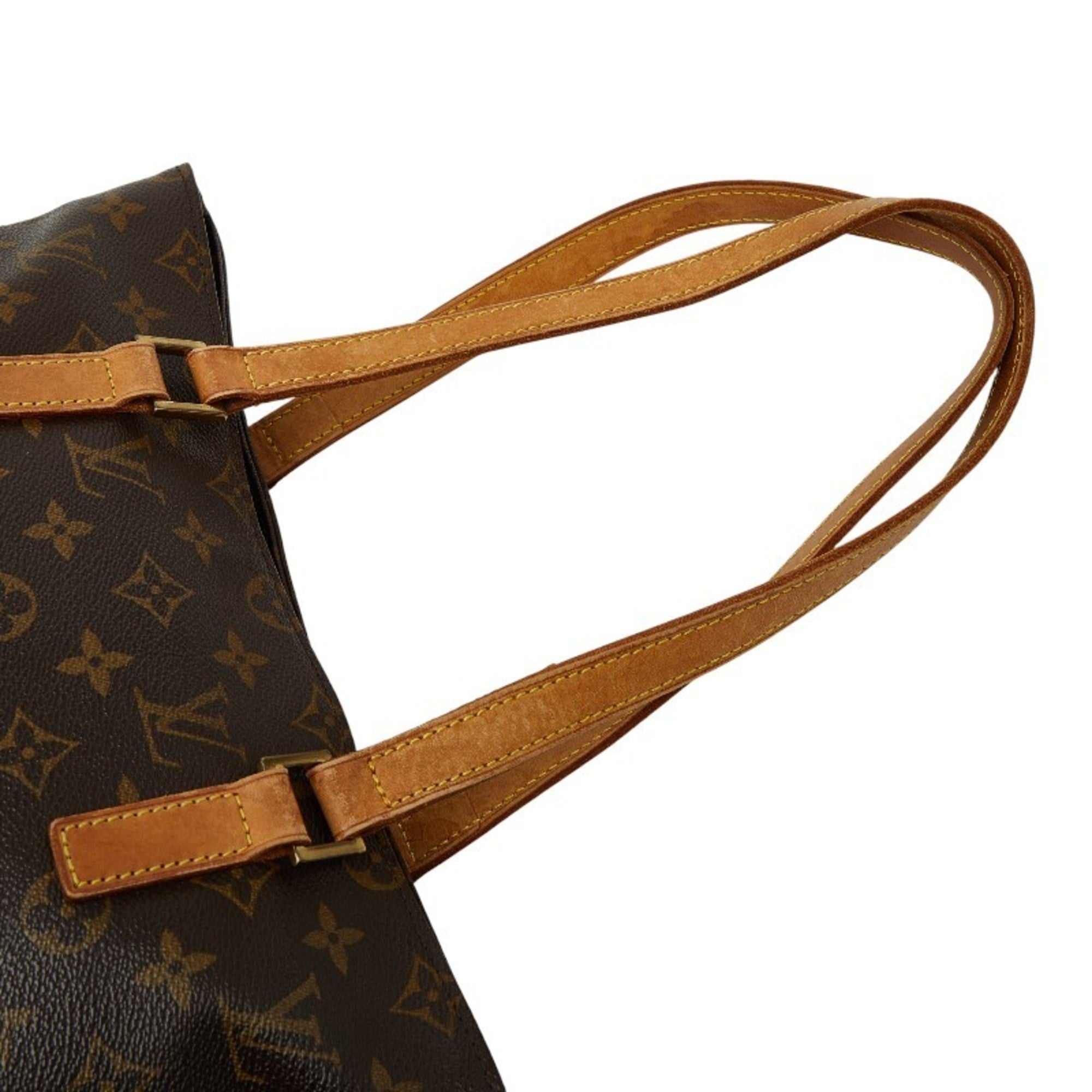 Louis Vuitton Brown Pvc Leather Shoulder Bag Tote Bag (Pre-Owned)