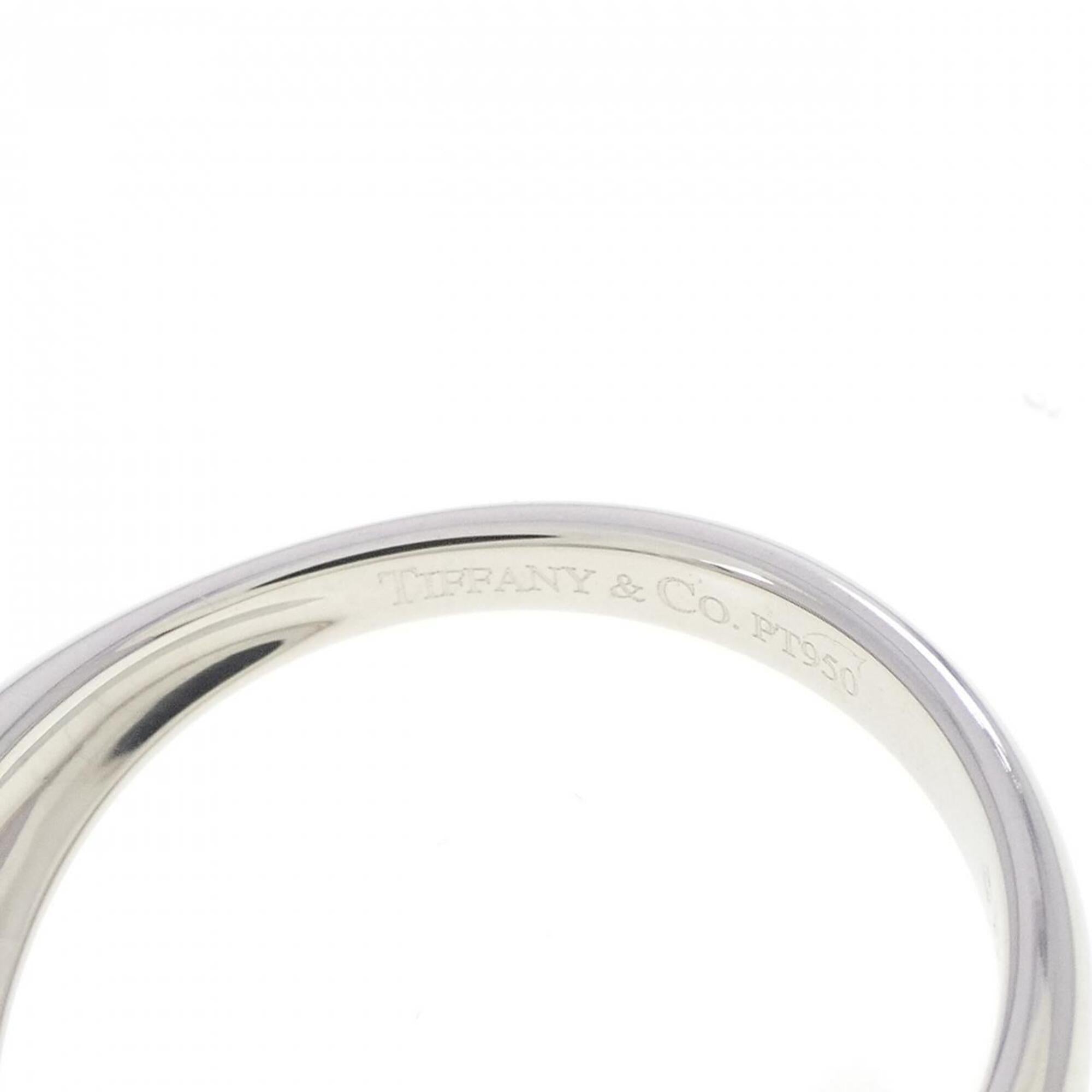 Tiffany Platinum Platinum 950 Band Ring (Pre-Owned)