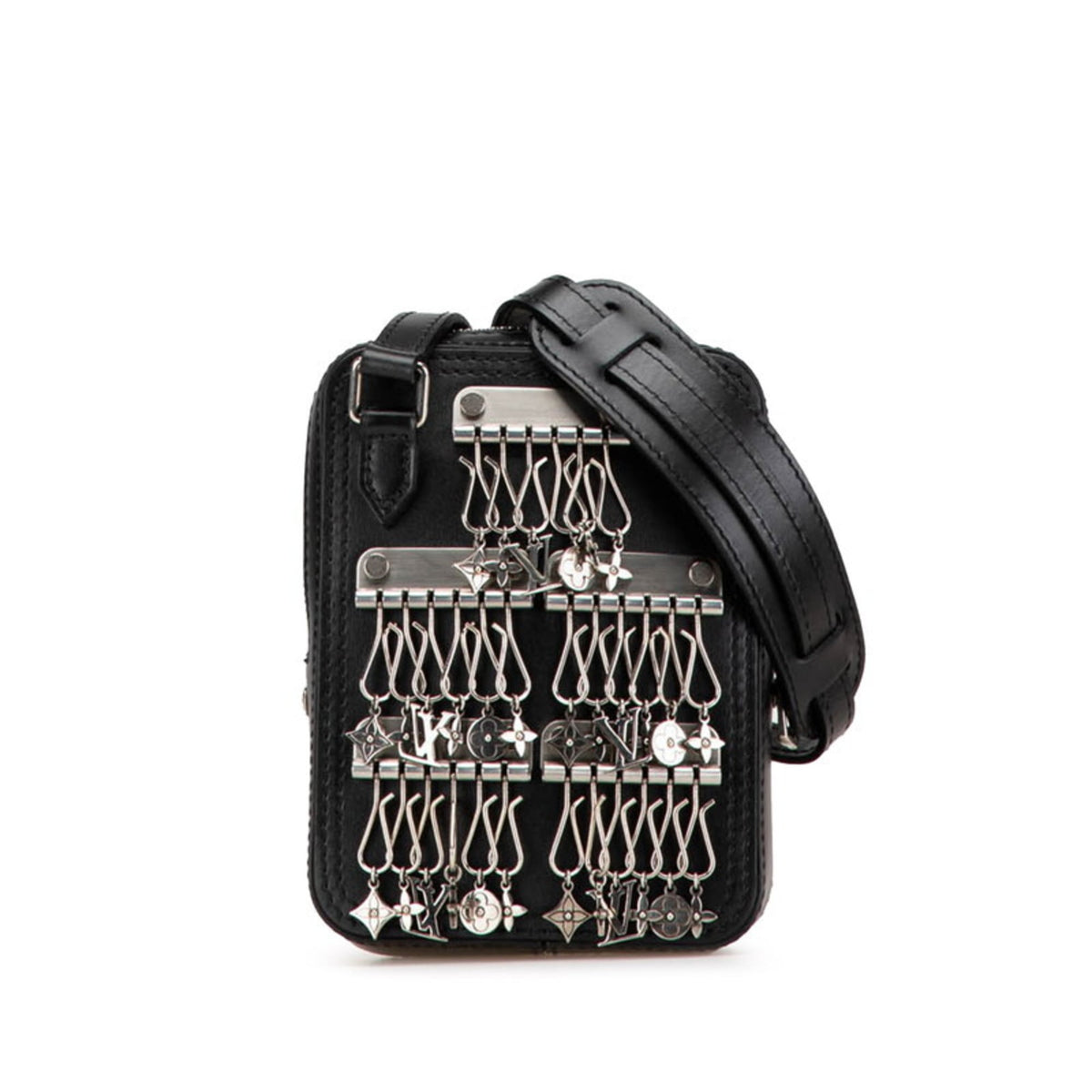 Louis Vuitton Black Leather Shoulder Bag (Pre-Owned)