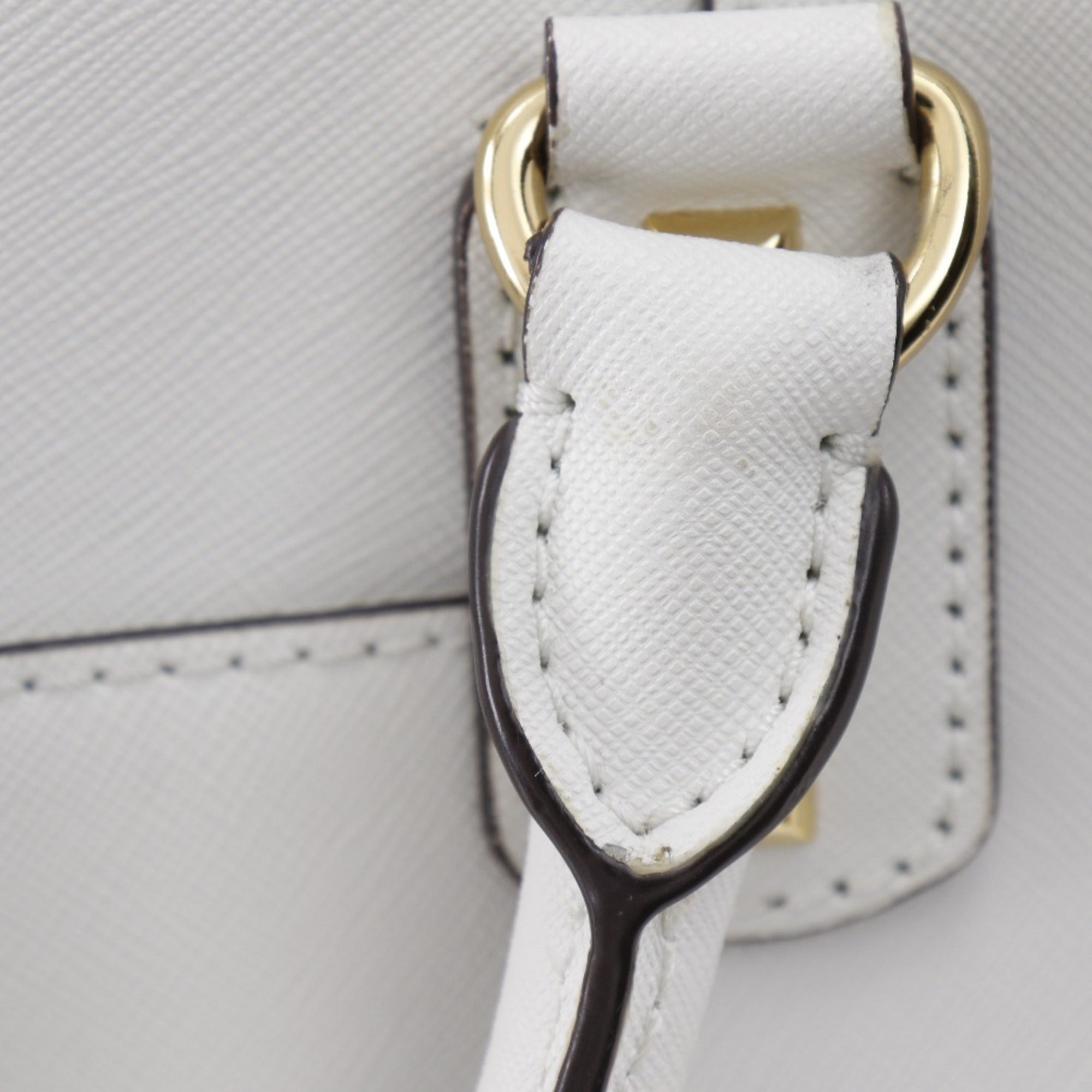 Michael Kors White Leather Handbag (Pre-Owned)