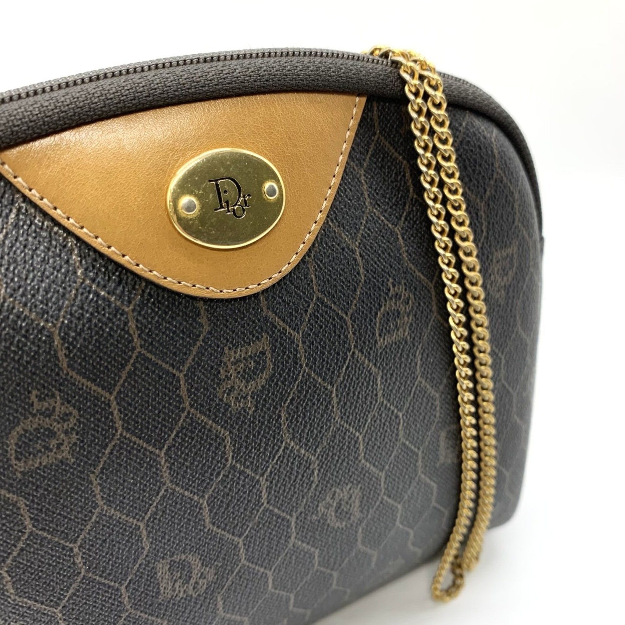 Christian Dior Brown Pvc Shoulder Bag (Pre-Owned)