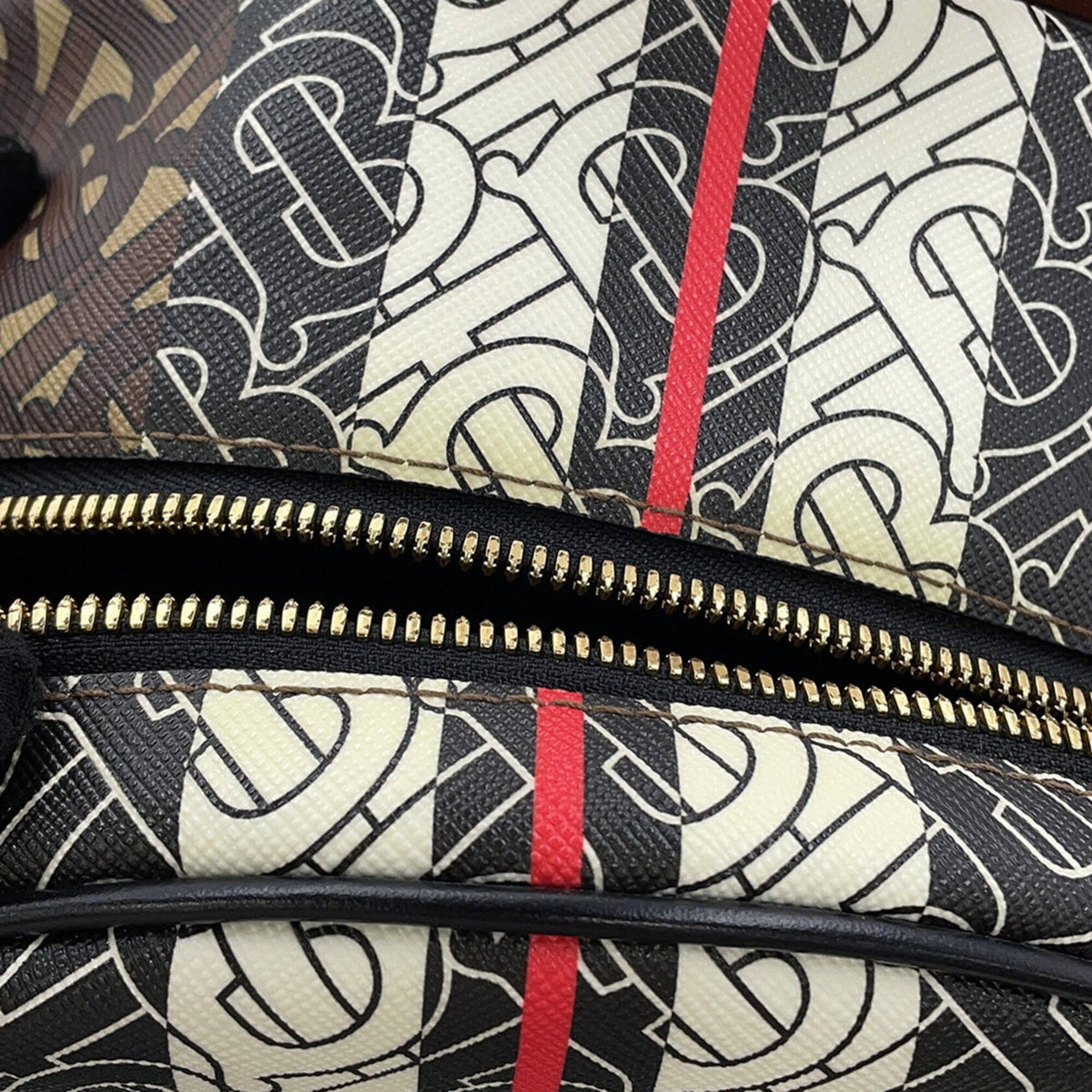 Burberry Brown Multi-Color Pvc Leather Backpack (Pre-Owned)