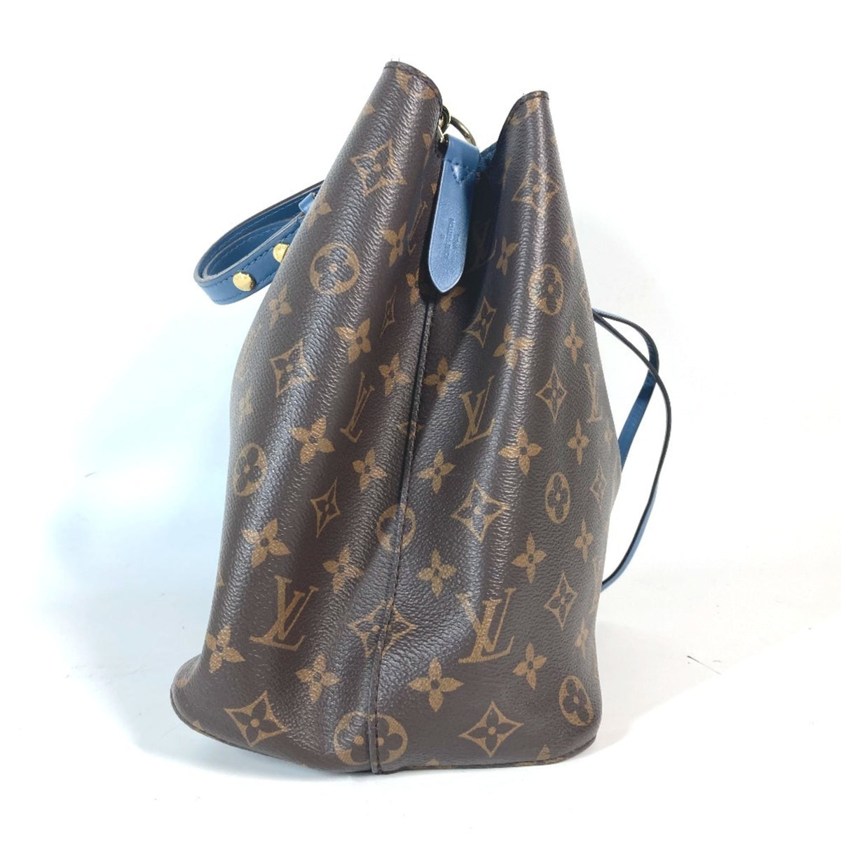 Louis Vuitton Blue Blue Jean Brown Monogram Shoulder Bag (Pre-Owned)