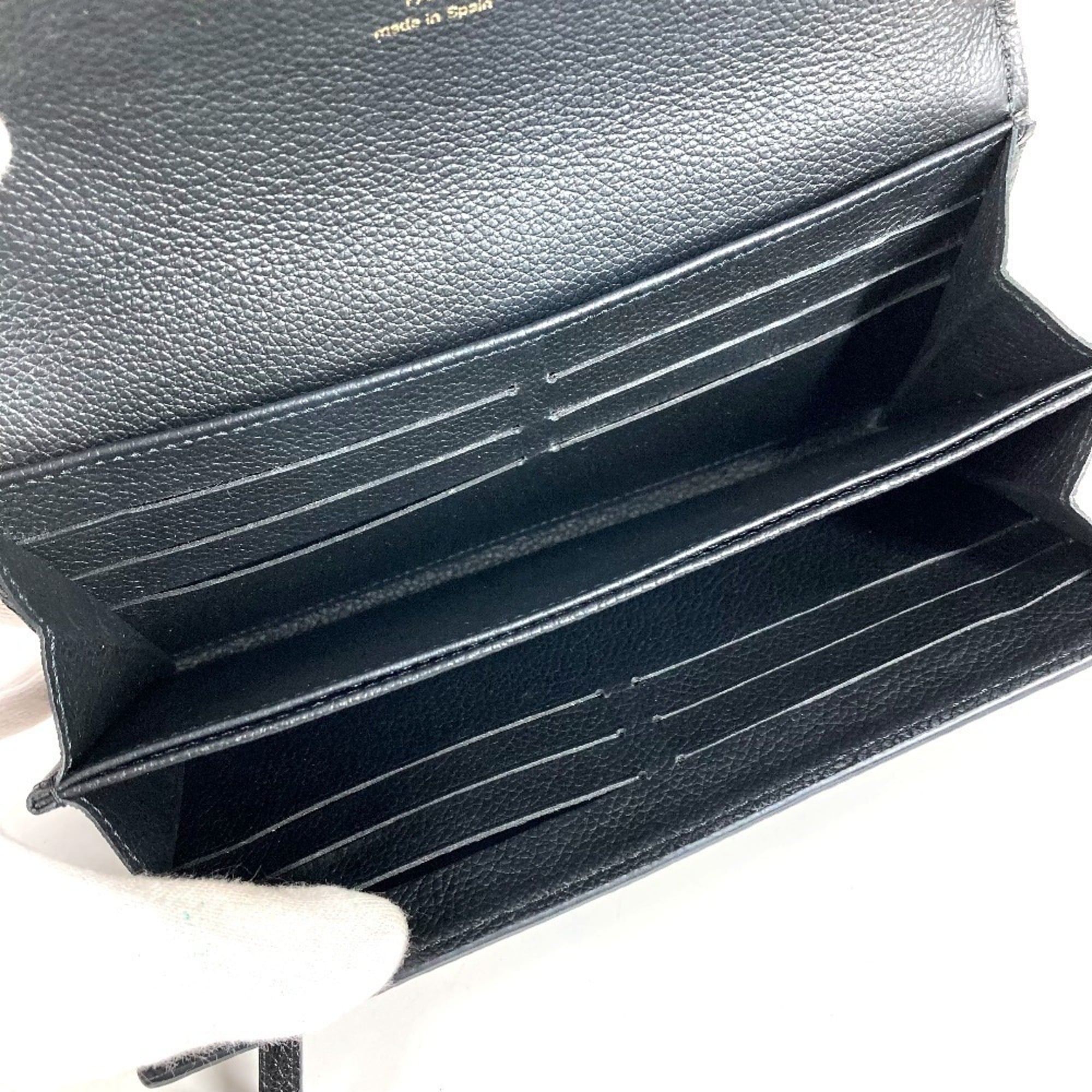 Louis Vuitton Monogram Empreinte Black Noir Monogram Empreinte Long Wallet (Bi-Fold) (Pre-Owned)