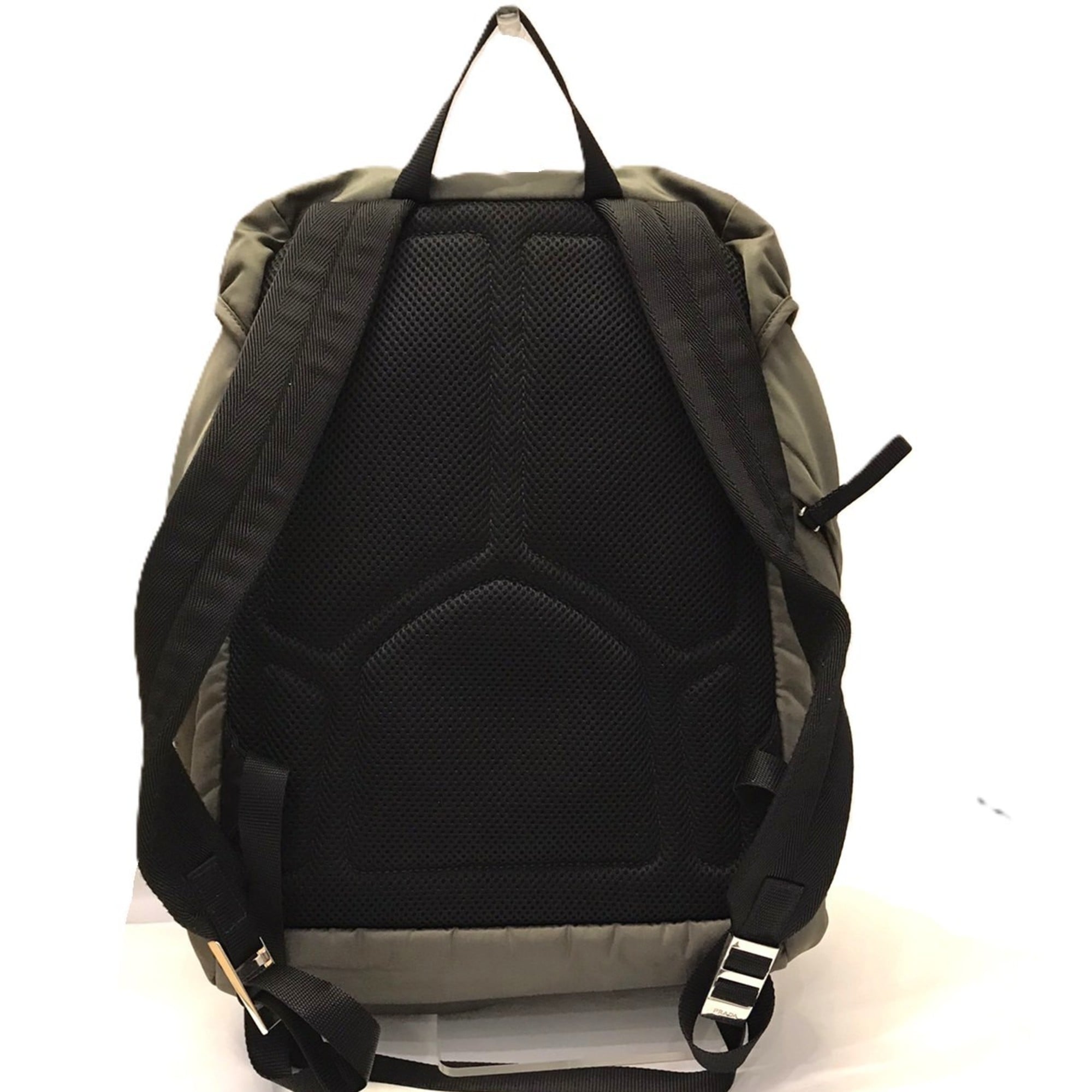 Prada Green Khaki Nylon Backpack (Pre-Owned)