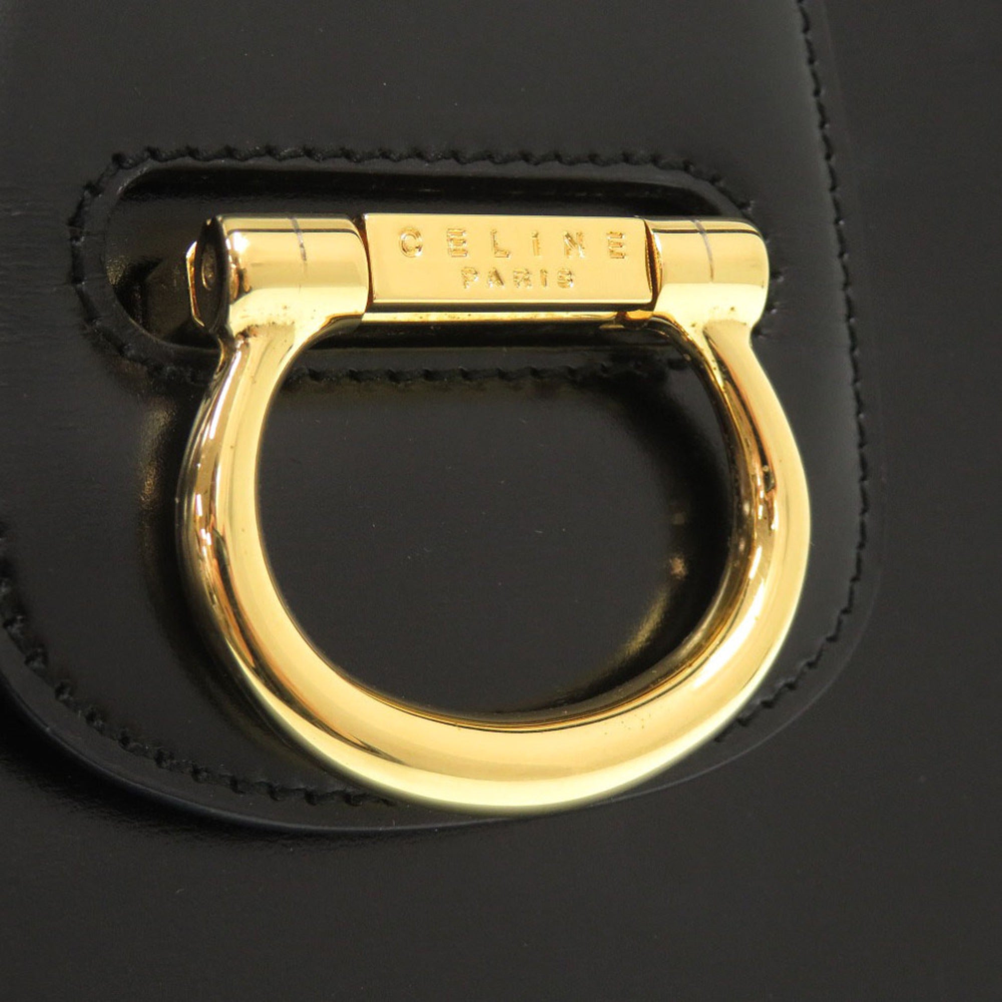 Celine Black Leather Shoulder Bag (Pre-Owned)