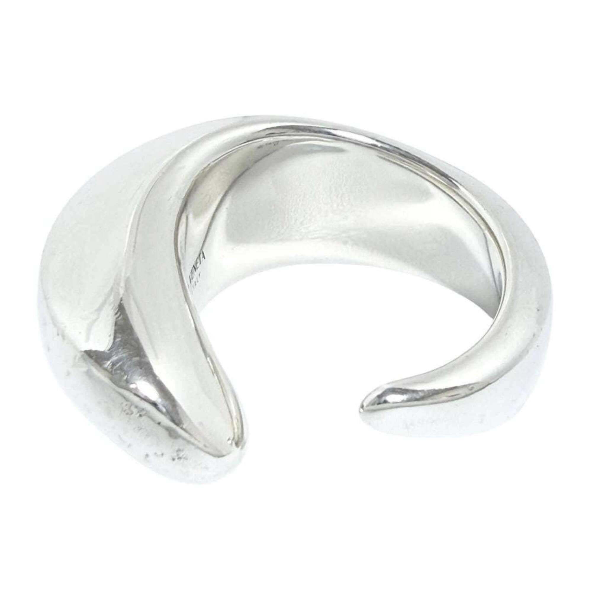 Bottega Veneta Silver 925 Band Ring (Pre-Owned)