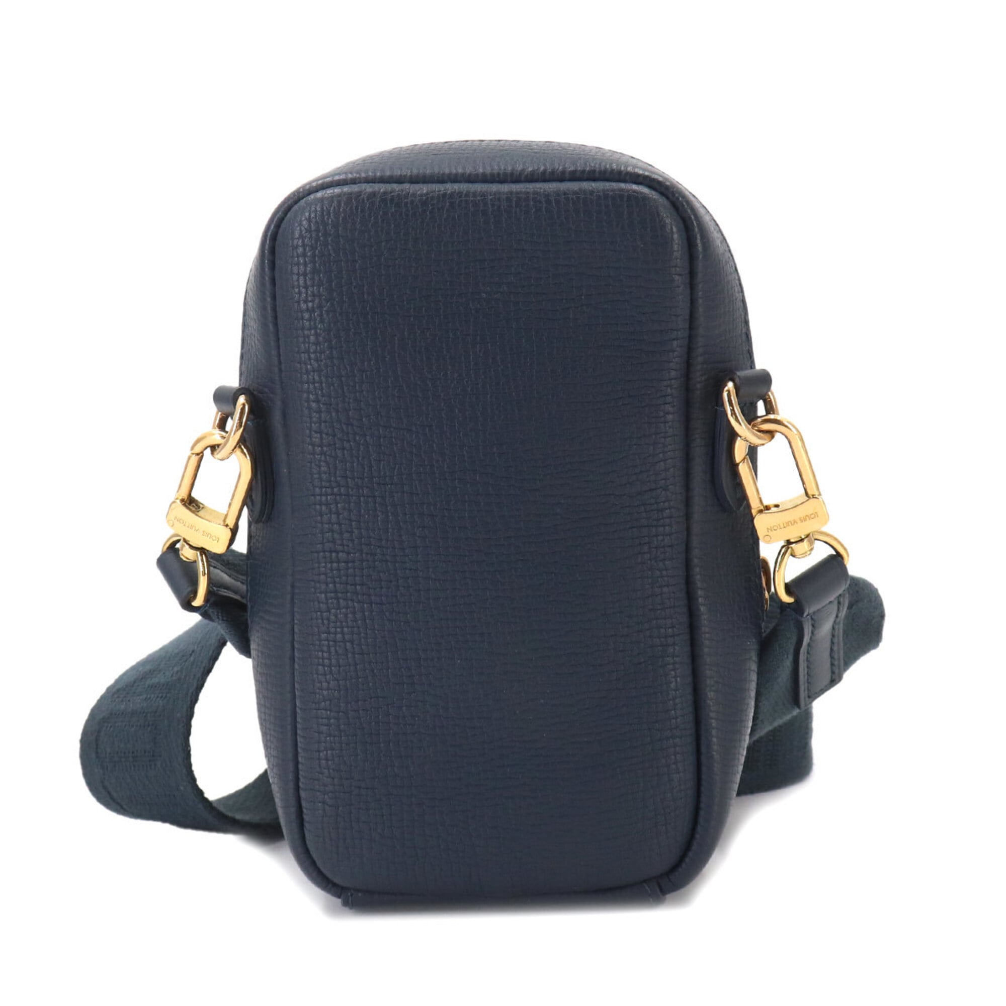 Louis Vuitton Navy Monogram Denim Leather Shoulder Bag (Pre-Owned)
