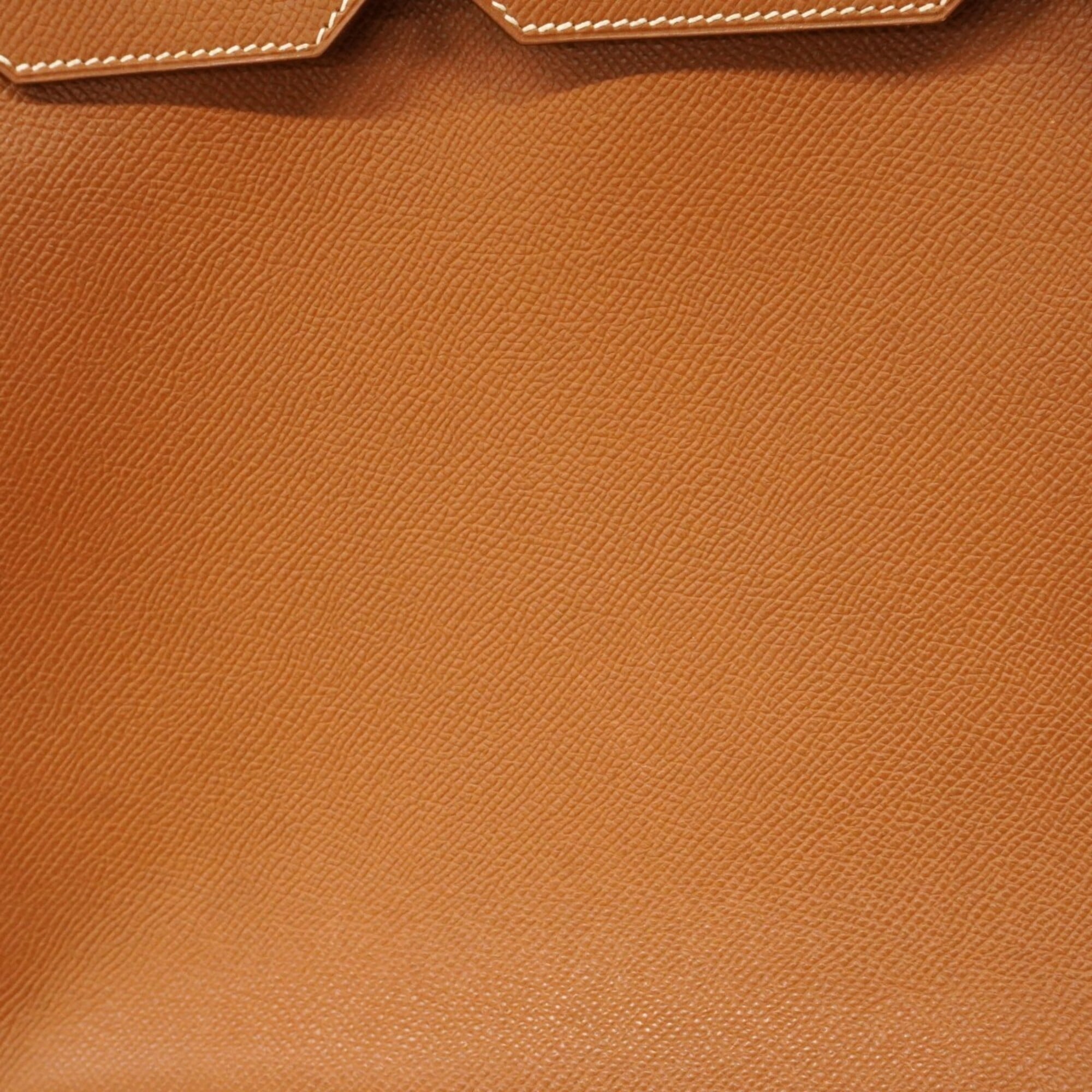 Hermes Gold Courchevel Leather Handbag (Pre-Owned)