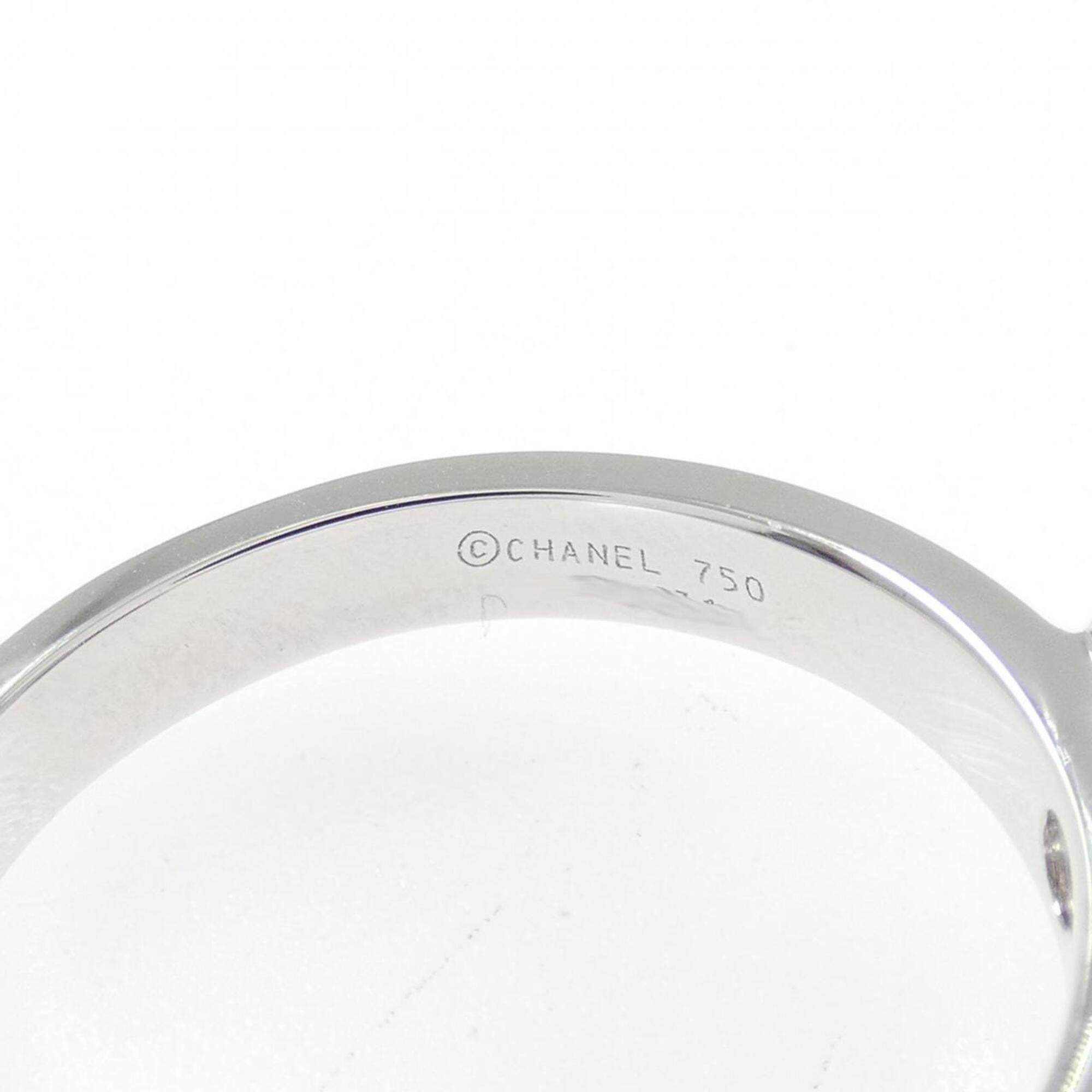 Chanel White Gold White Gold (18K) Band Ring (Pre-Owned)