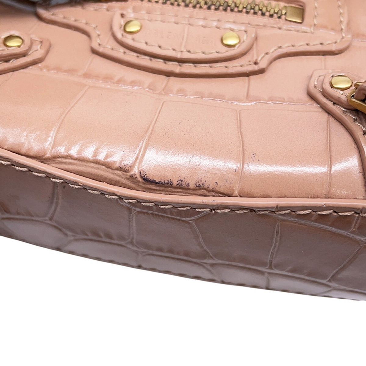 Balenciaga Beige Leather Handbag Shoulder Bag (Pre-Owned)