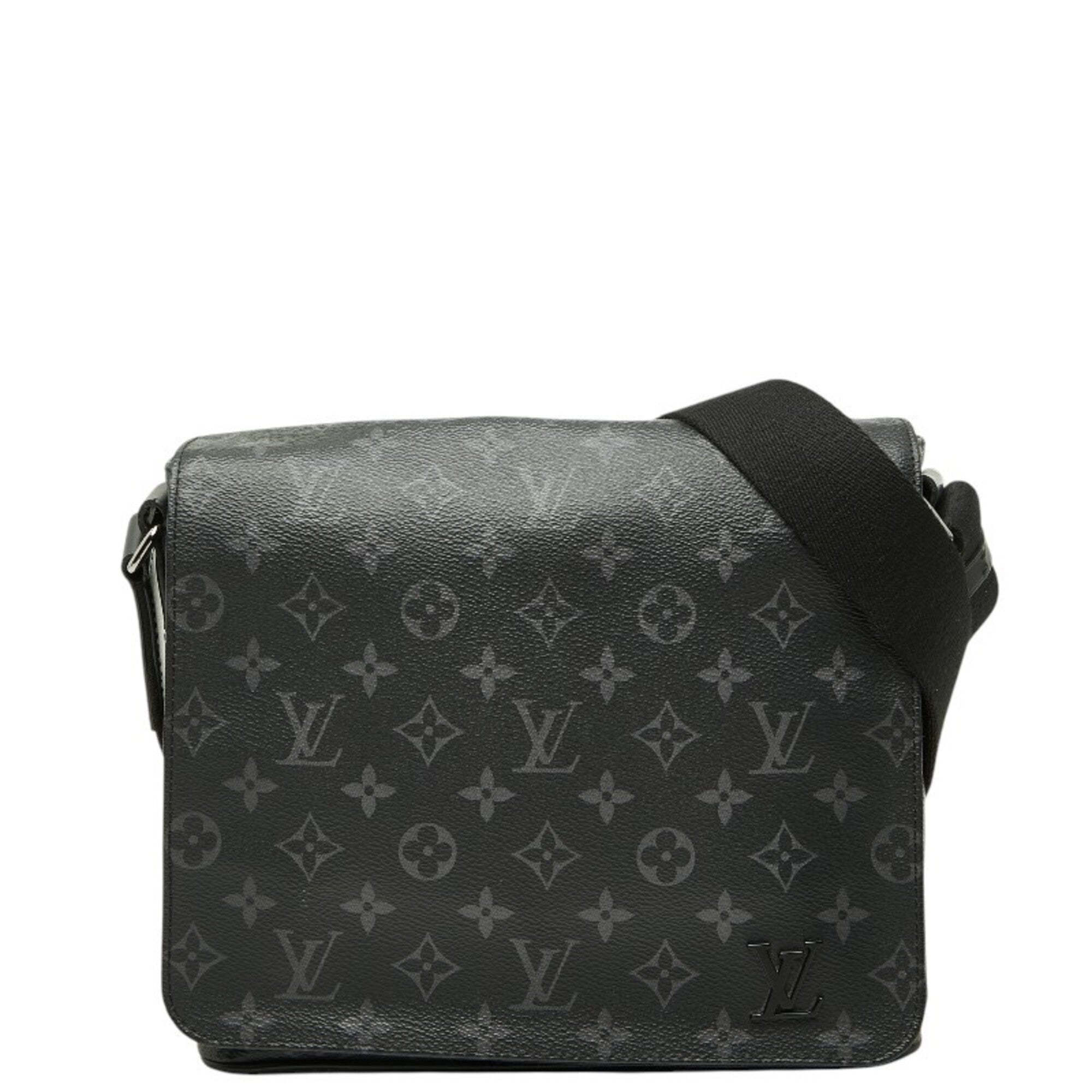 Louis Vuitton Monogram Eclipse Black Pvc Leather Shoulder Bag (Pre-Owned)