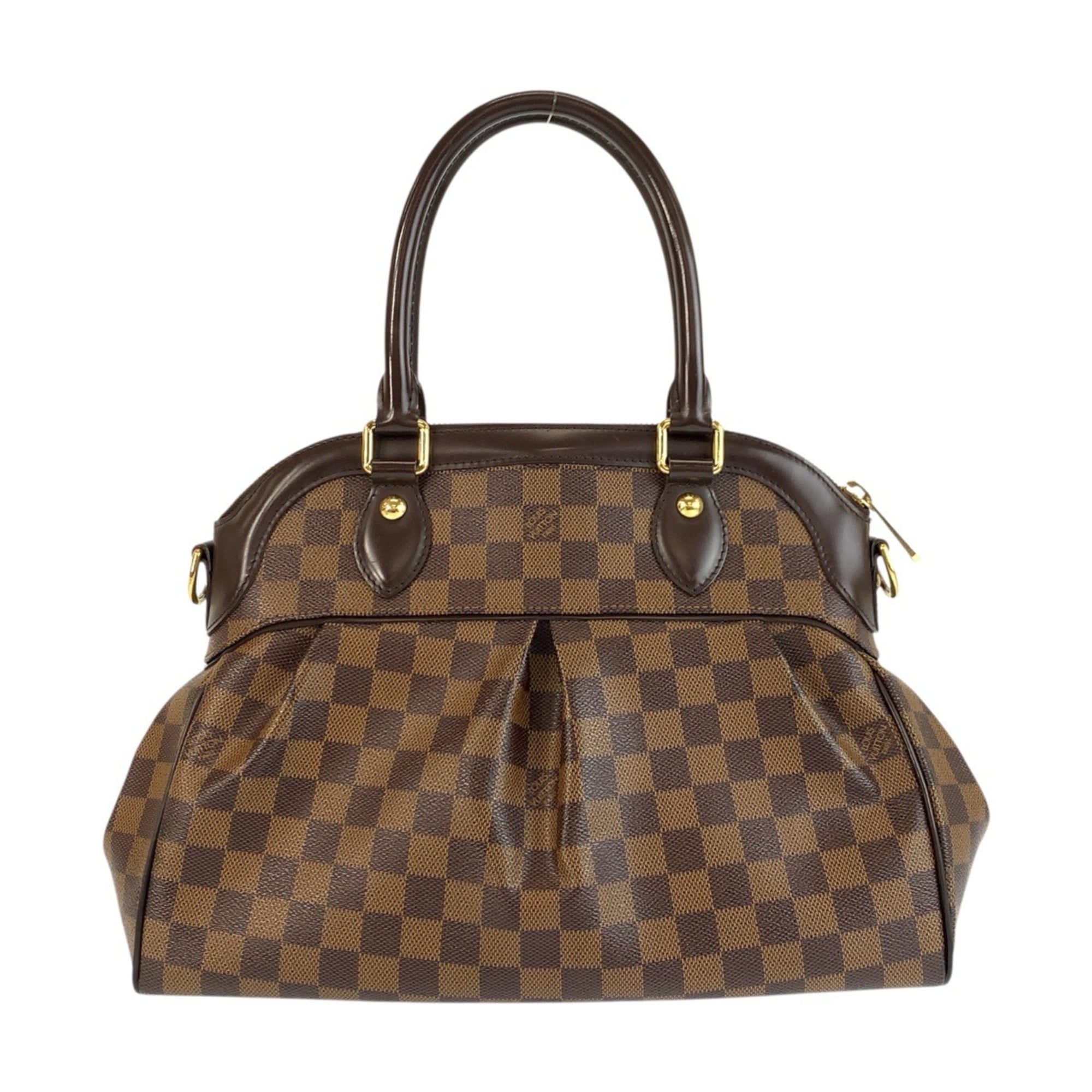 Louis Vuitton Brown Damier Canvas Pvc Handbag Shoulder Bag (Pre-Owned)