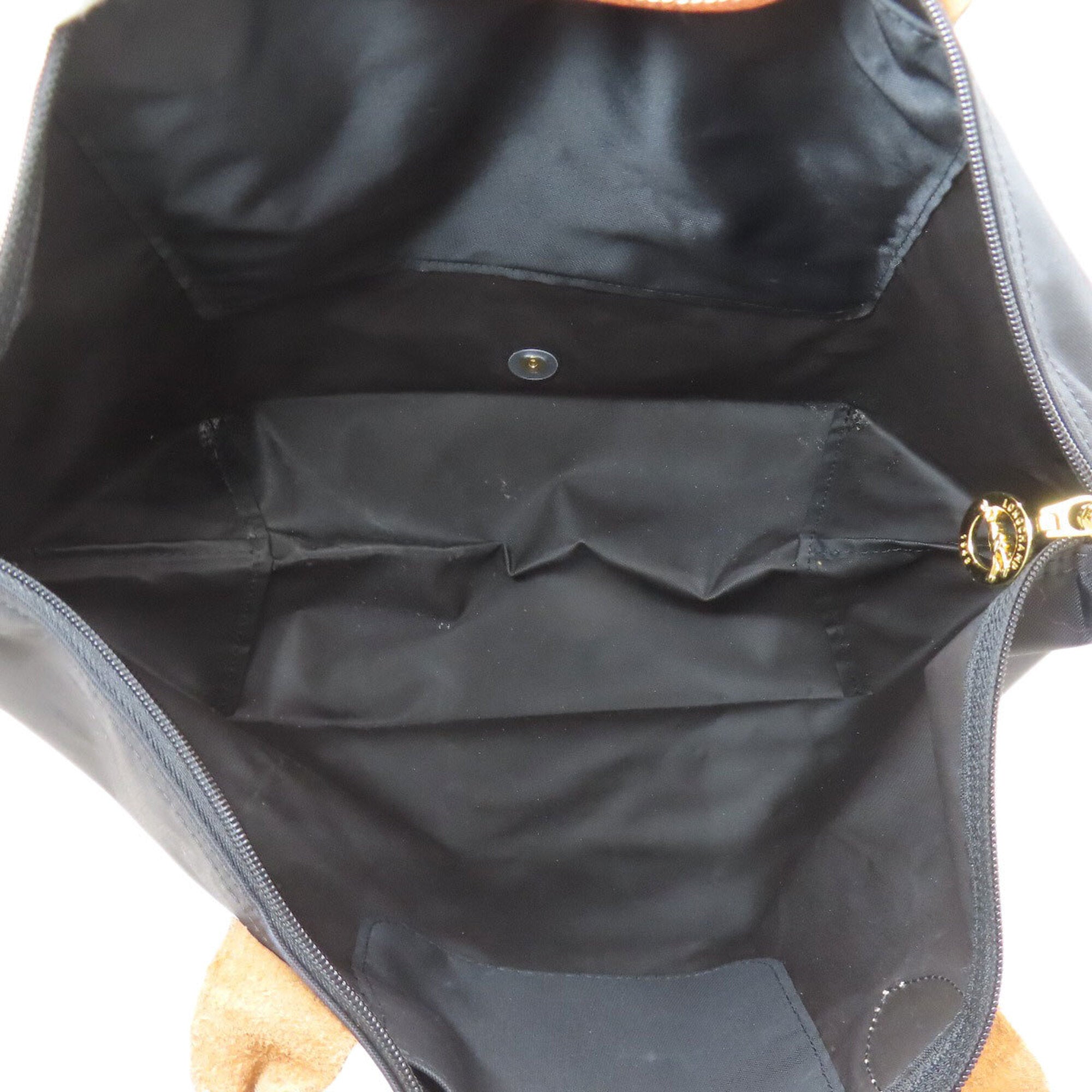 Longchamp Black Nylon Tote Bag (Pre-Owned)