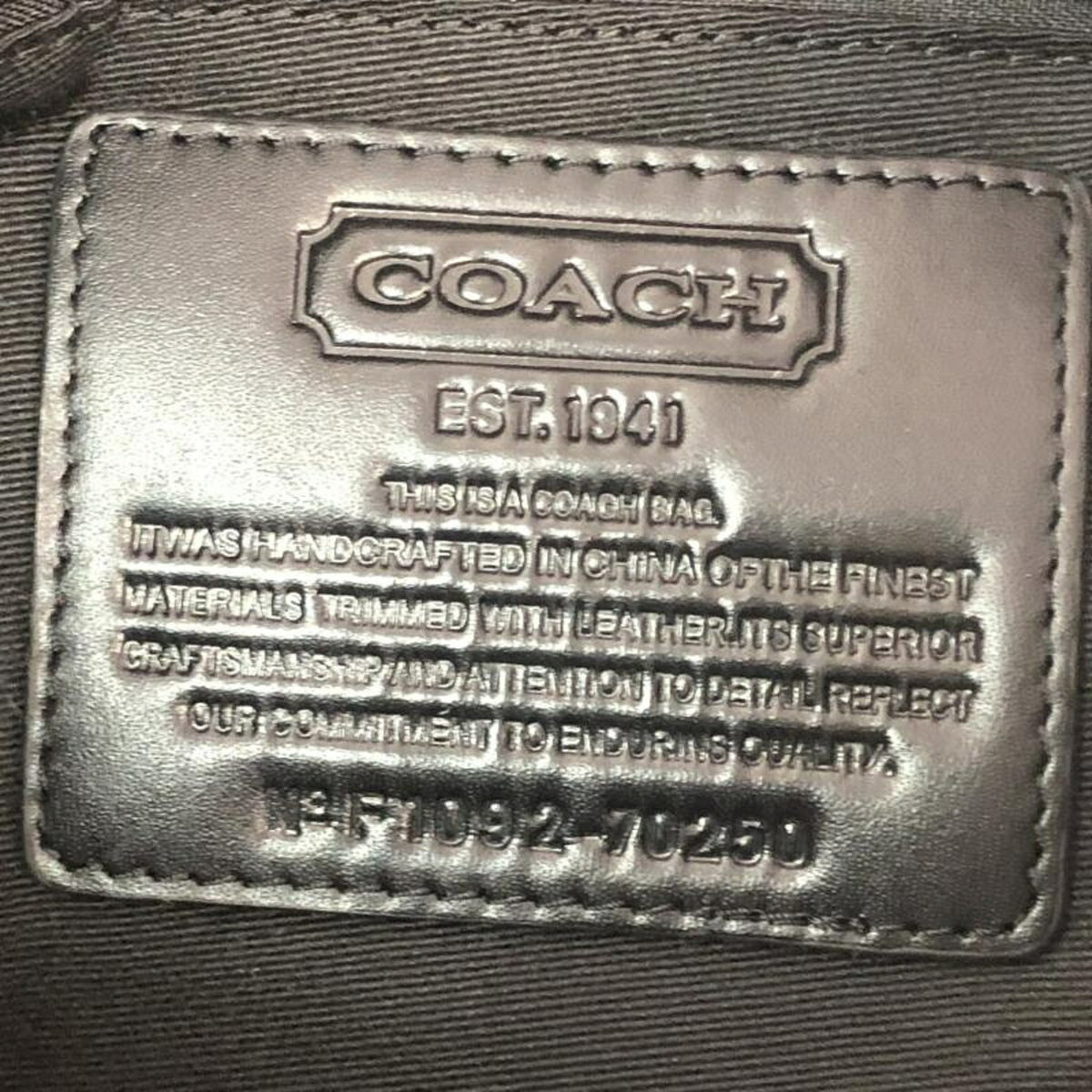 Coach Signature Black Signature Line Shoulder Bag (Pre-Owned)