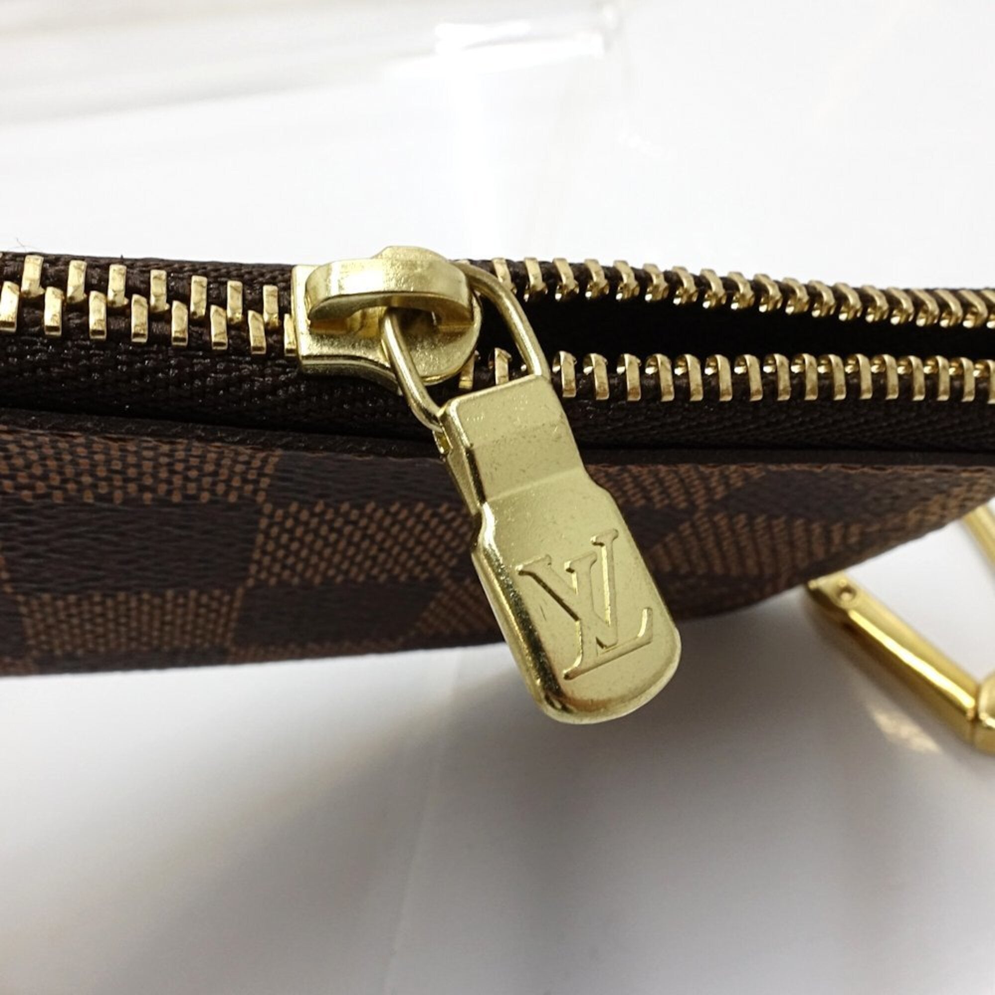 Louis Vuitton Ebene Damier Canvas Coin Purse/Coin Case (Pre-Owned)