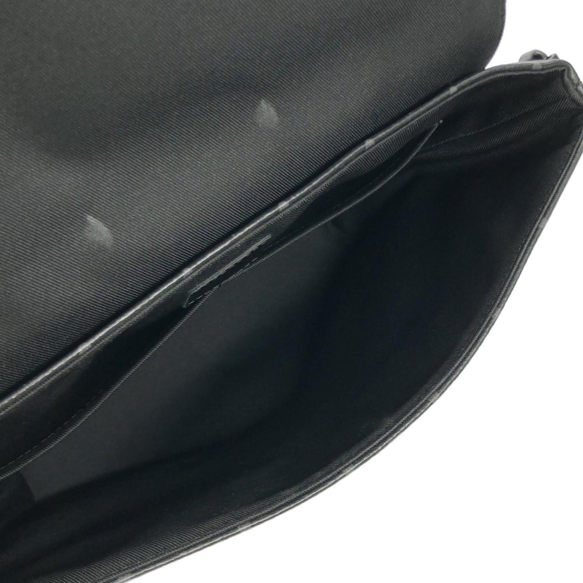 Louis Vuitton Black Coated Canvas Shoulder Bag (Pre-Owned)
