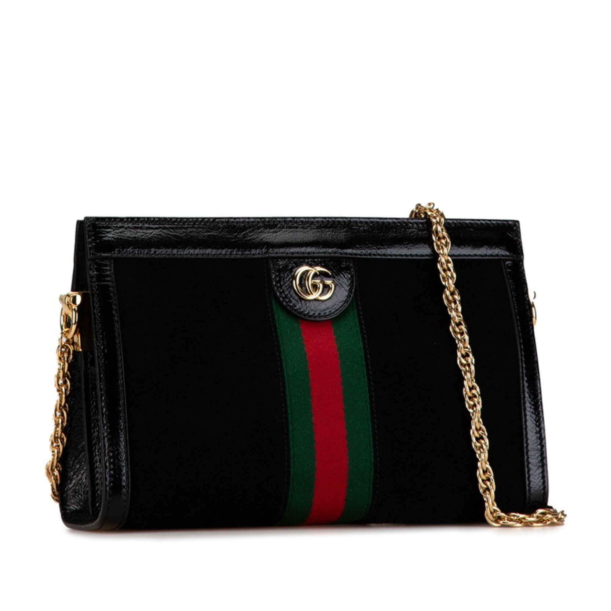 Gucci Black Suede Leather Shoulder Bag (Pre-Owned)