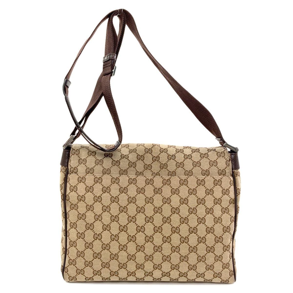 Gucci Brown Canvas Shoulder Bag (Pre-Owned)