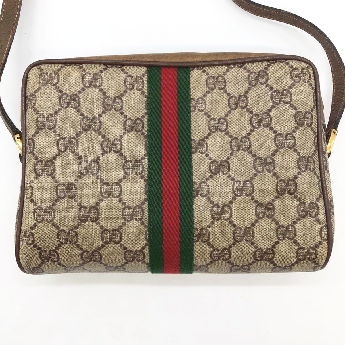 Gucci Brown Gg Supreme Shoulder Bag (Pre-Owned)