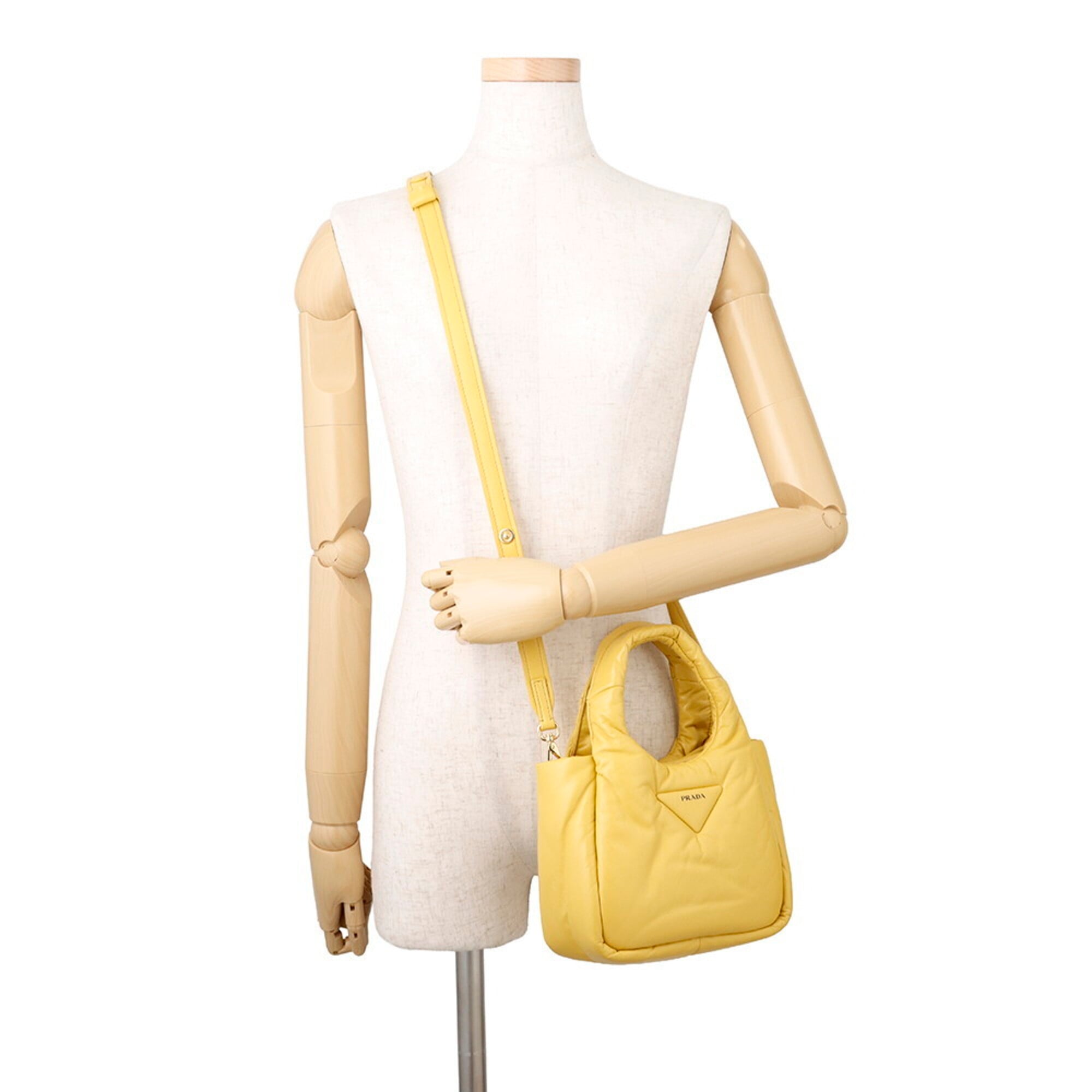 Prada Yellow Leather Handbag (Pre-Owned)