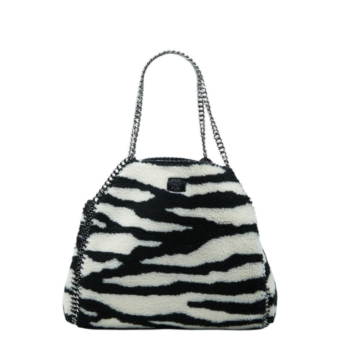 Stella Mccartney Black White Shoulder Bag Tote Bag (Pre-Owned)