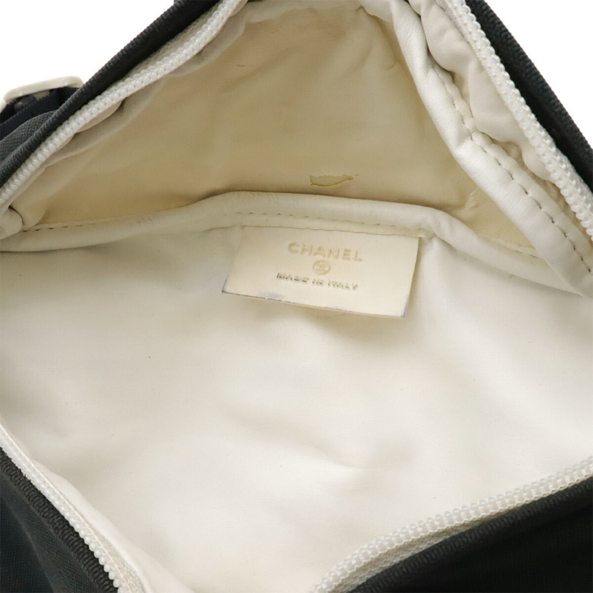 Chanel Sport Navy White Canvas Fanny Pack (Pre-Owned)