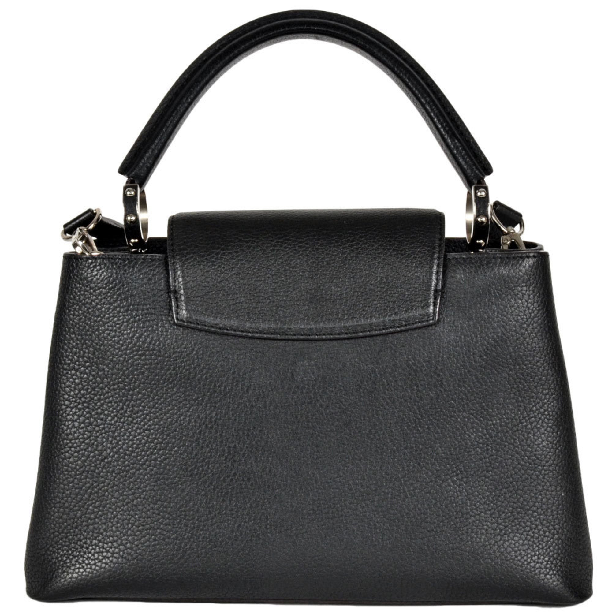 Louis Vuitton Black Noir Leather Handbag (Pre-Owned)