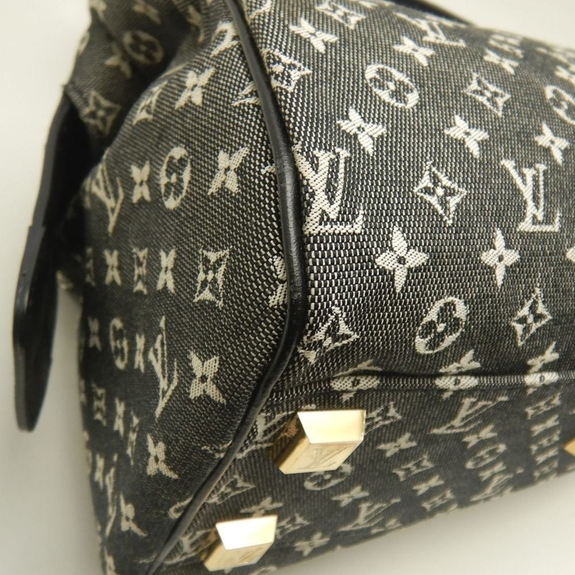 Louis Vuitton Monogram Mini Noir Canvas Handbag (Pre-Owned)