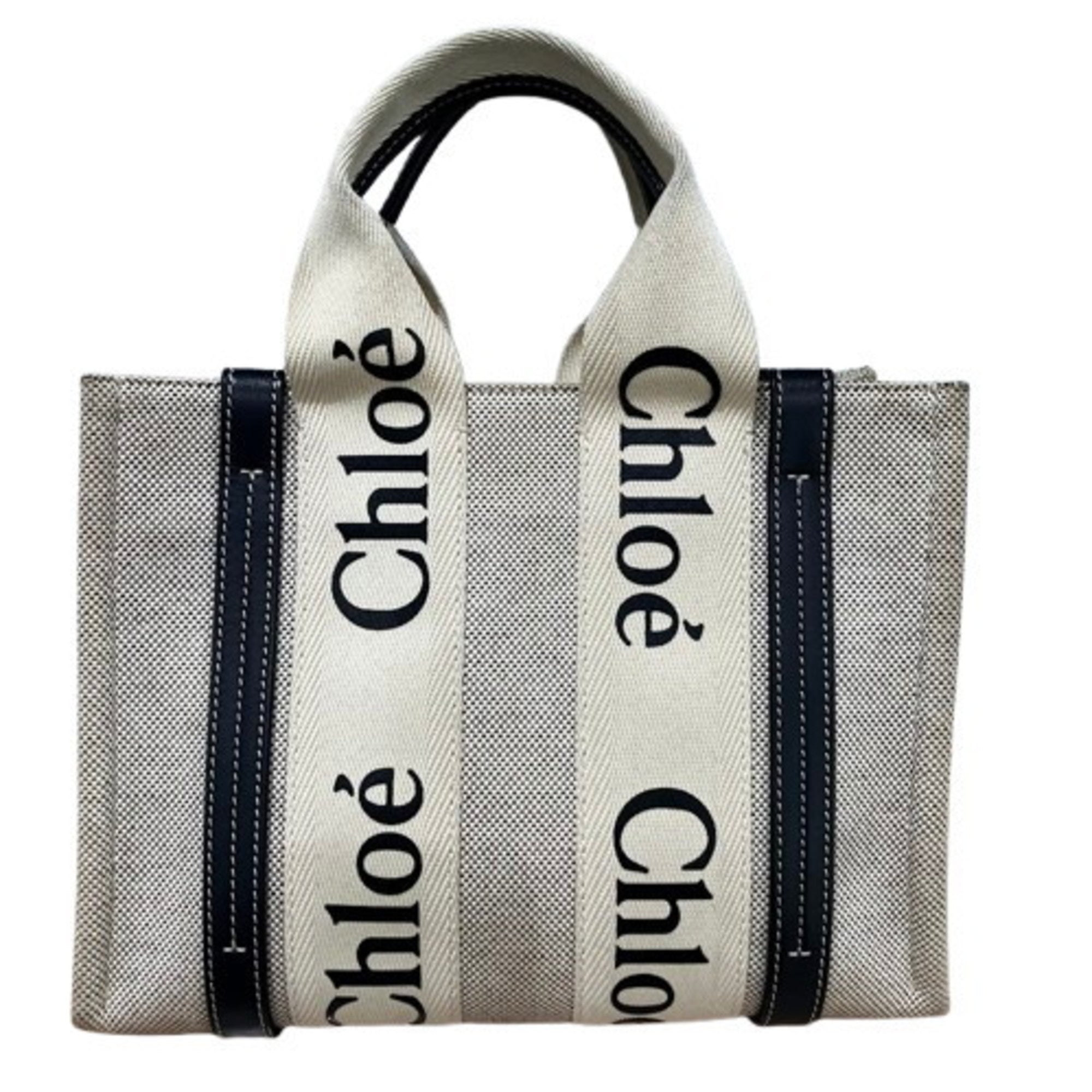 Chloé Beige Canvas Handbag (Pre-Owned)