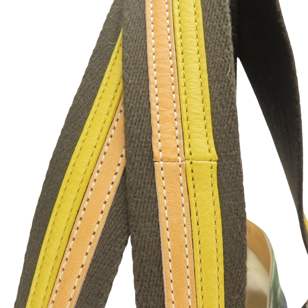 Coach Multi-Color Canvas Leather Tote Bag (Pre-Owned)