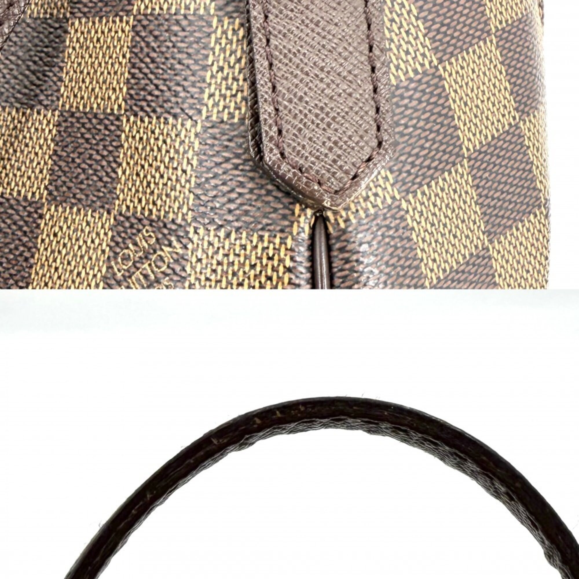 Louis Vuitton Brown Damier Canvas Handbag Tote Bag (Pre-Owned)
