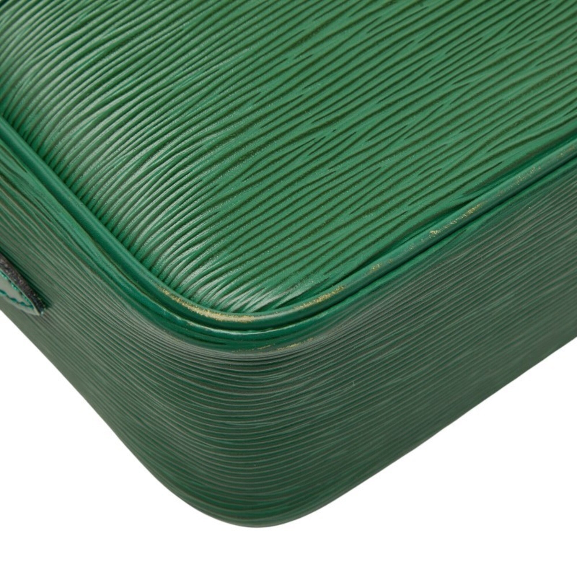 Louis Vuitton Epi Borneo Green Leather Shoulder Bag (Pre-Owned)