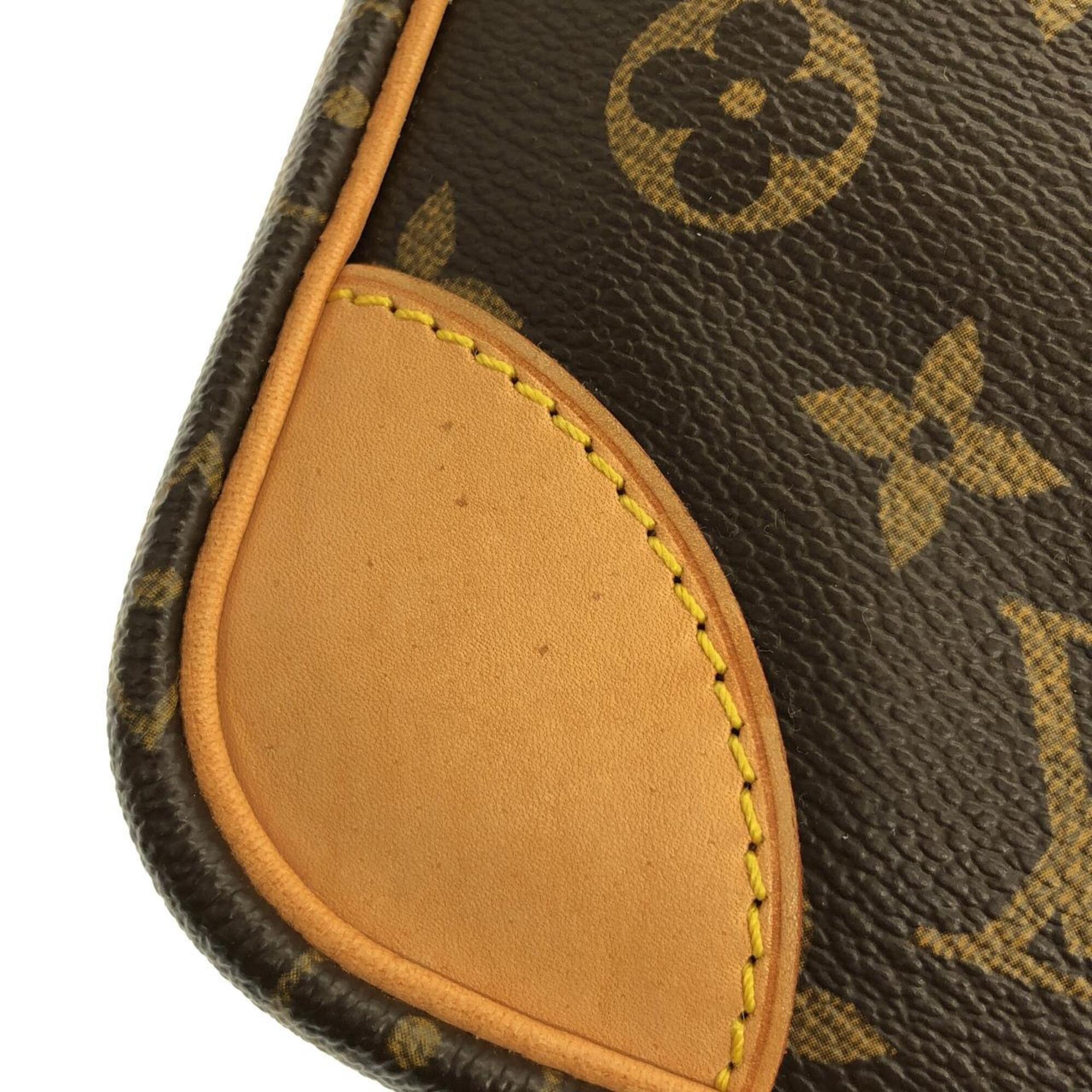 Louis Vuitton Brown Coated Canvas Shoulder Bag (Pre-Owned)