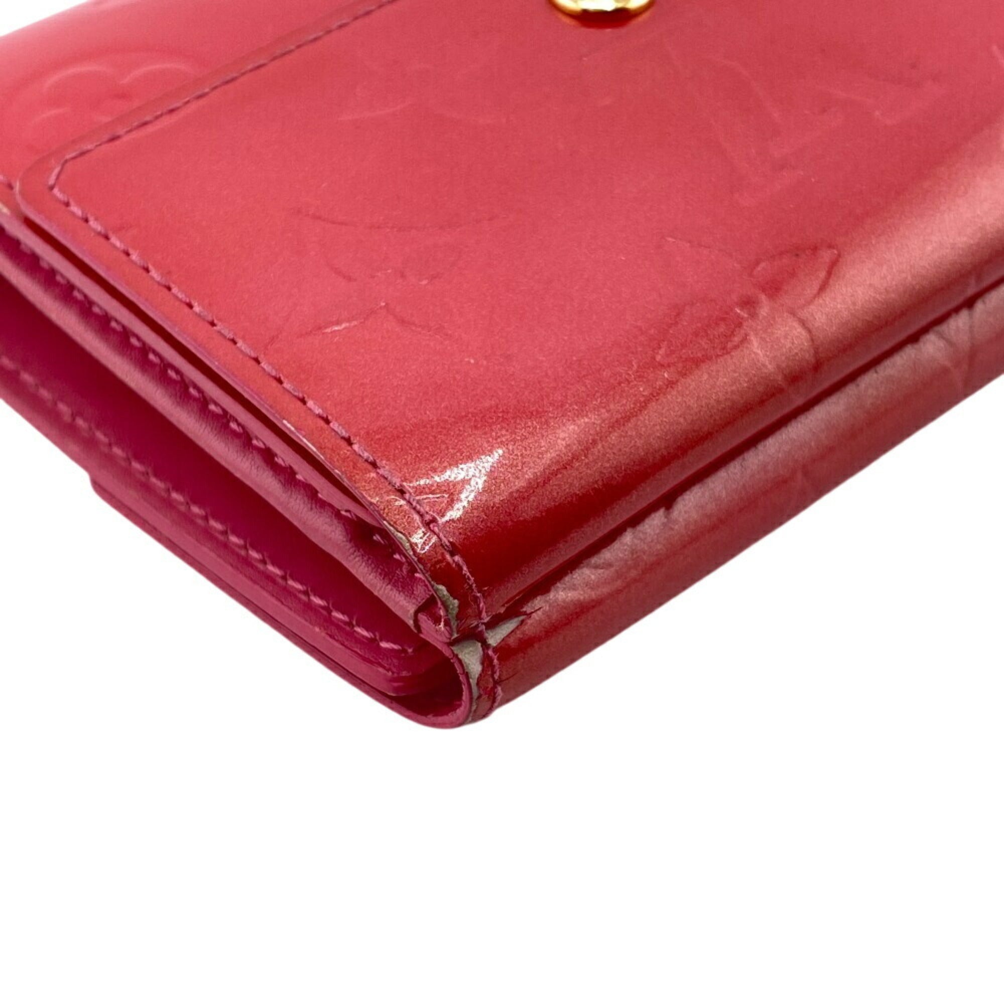 Louis Vuitton Monogram Vernis Pink Monogram Vernis Wallet (Tri-Fold) (Pre-Owned)