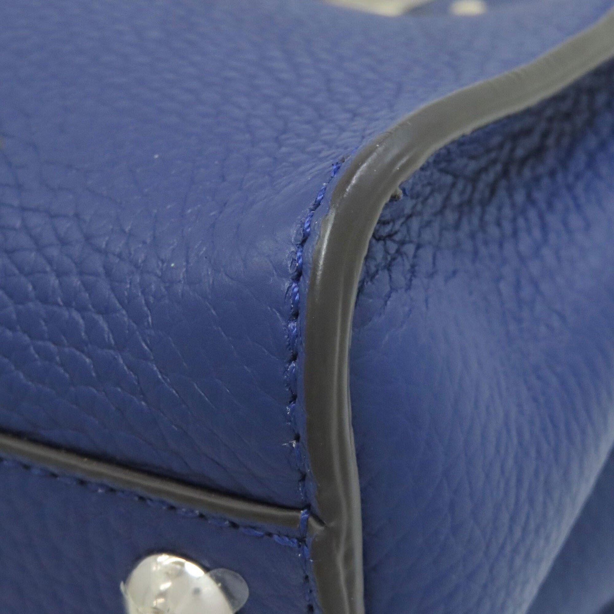 Fendi Blue Leather Handbag (Pre-Owned)