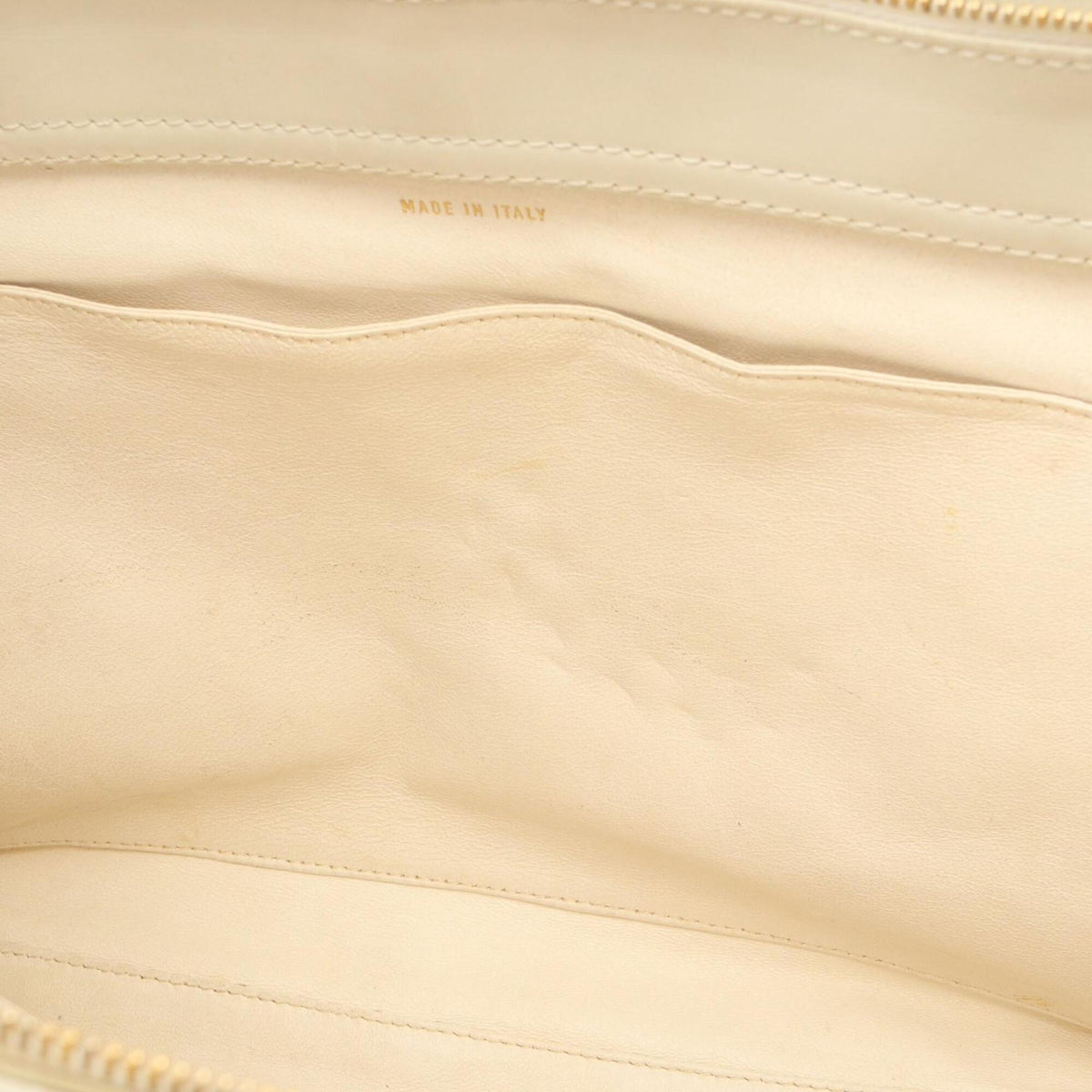 Chanel White Leather Handbag Tote Bag (Pre-Owned)
