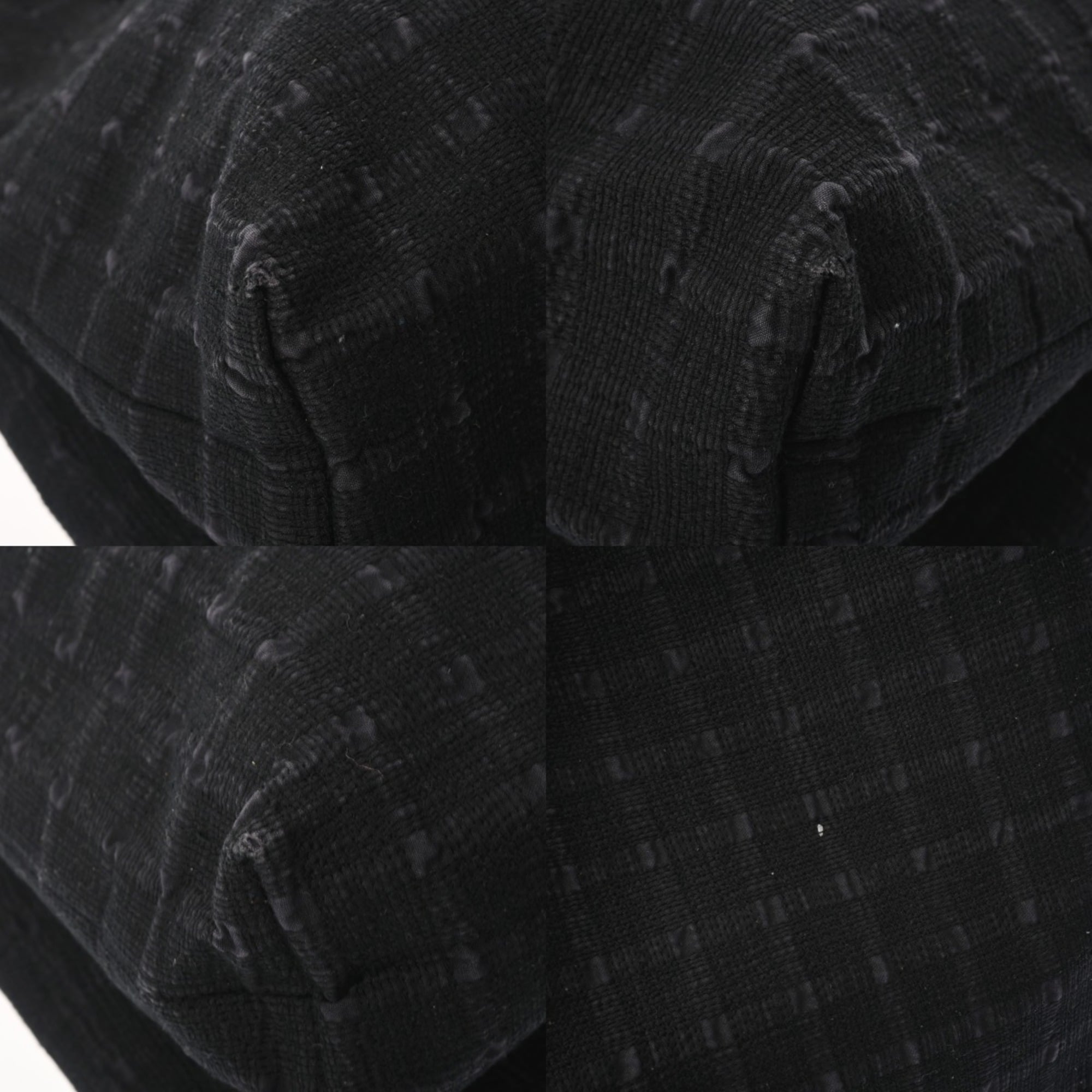 Hermes Black Canvas Tote Bag (Pre-Owned)