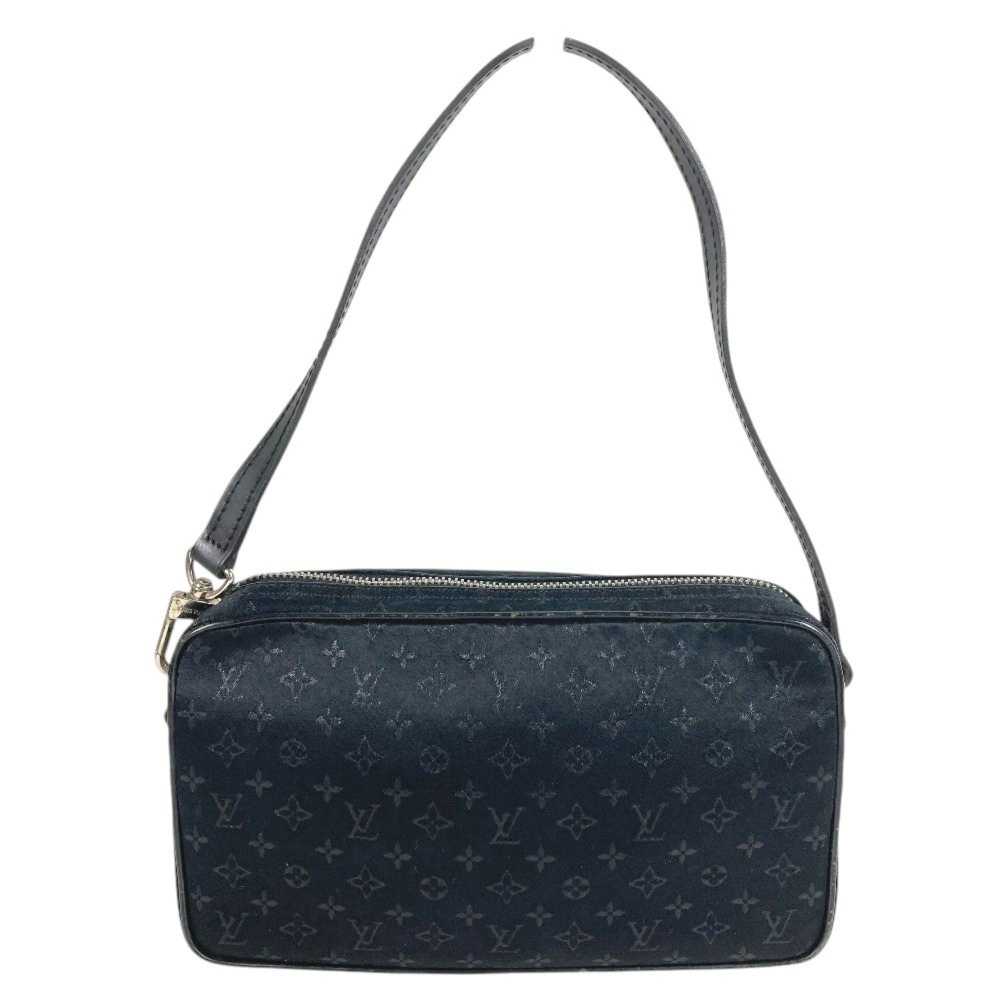 Louis Vuitton Monogram Satin Black Monogram Satin Pochette Shoulder Bag (Pre-Owned)