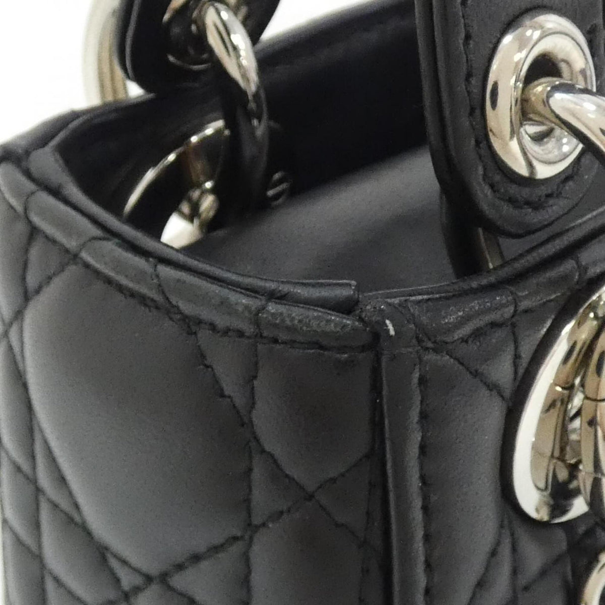 Christian Dior Black Leather Handbag (Pre-Owned)