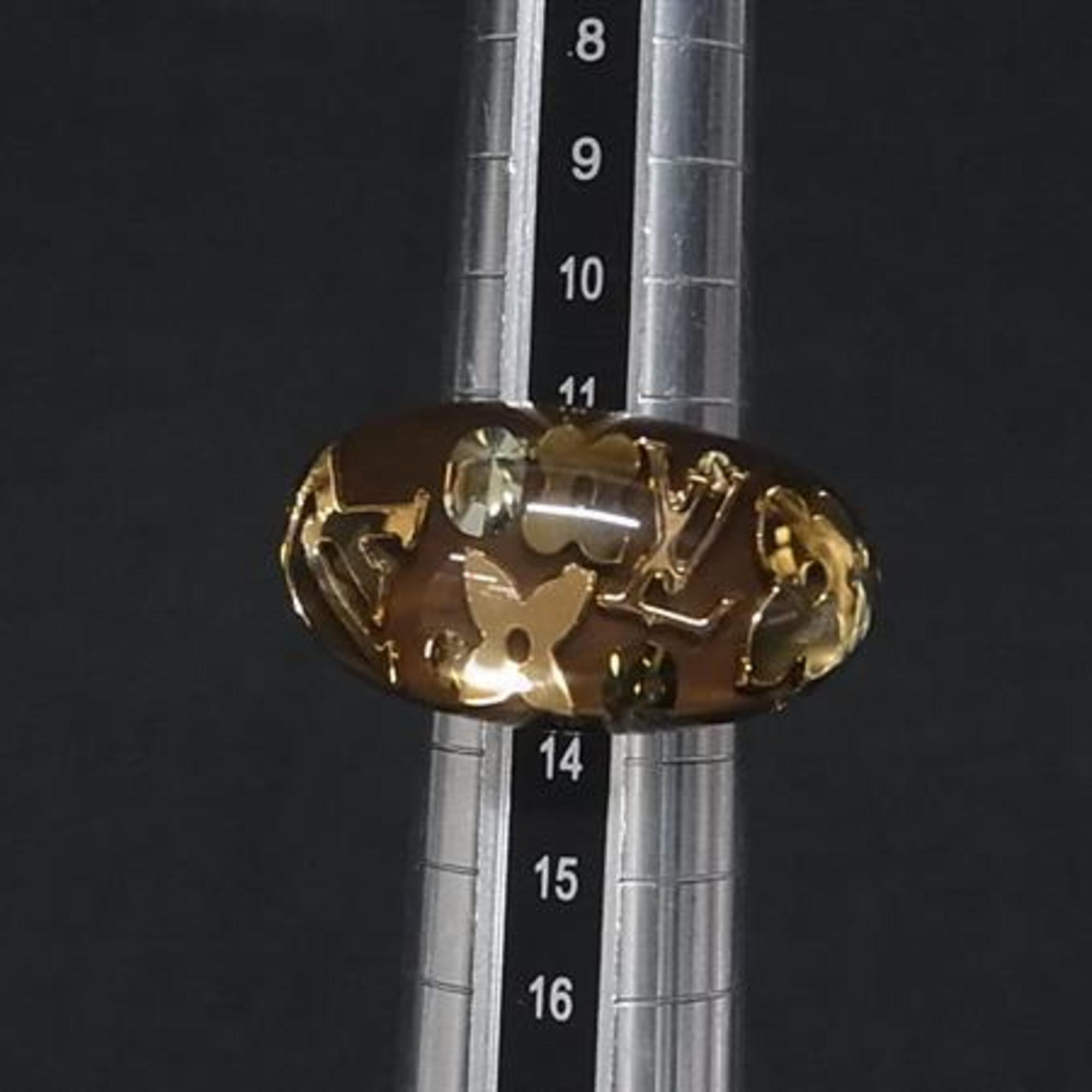Louis Vuitton Brown Resin Band Ring (Pre-Owned)