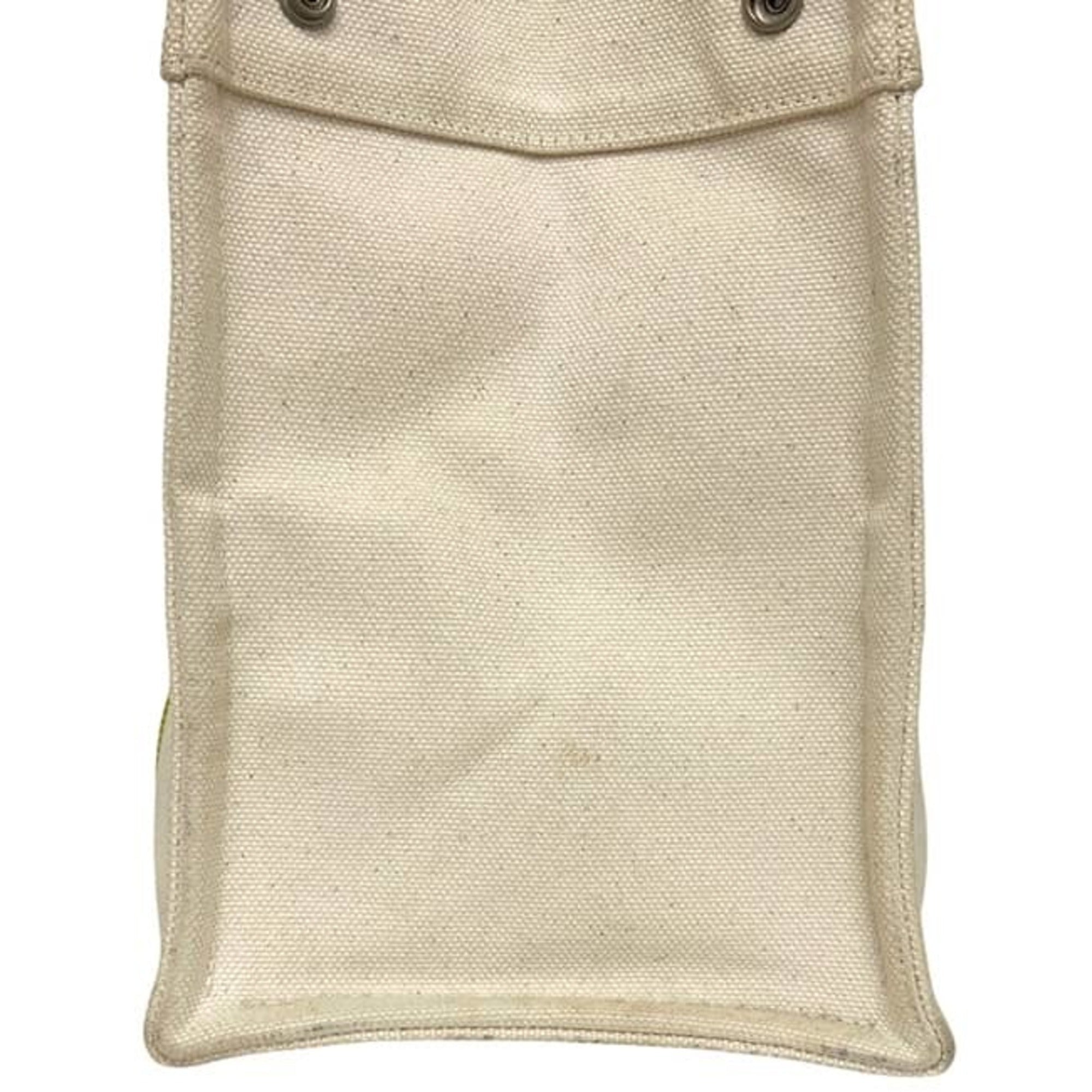 Hermes Bora Bora Green White Canvas Tote Bag (Pre-Owned)