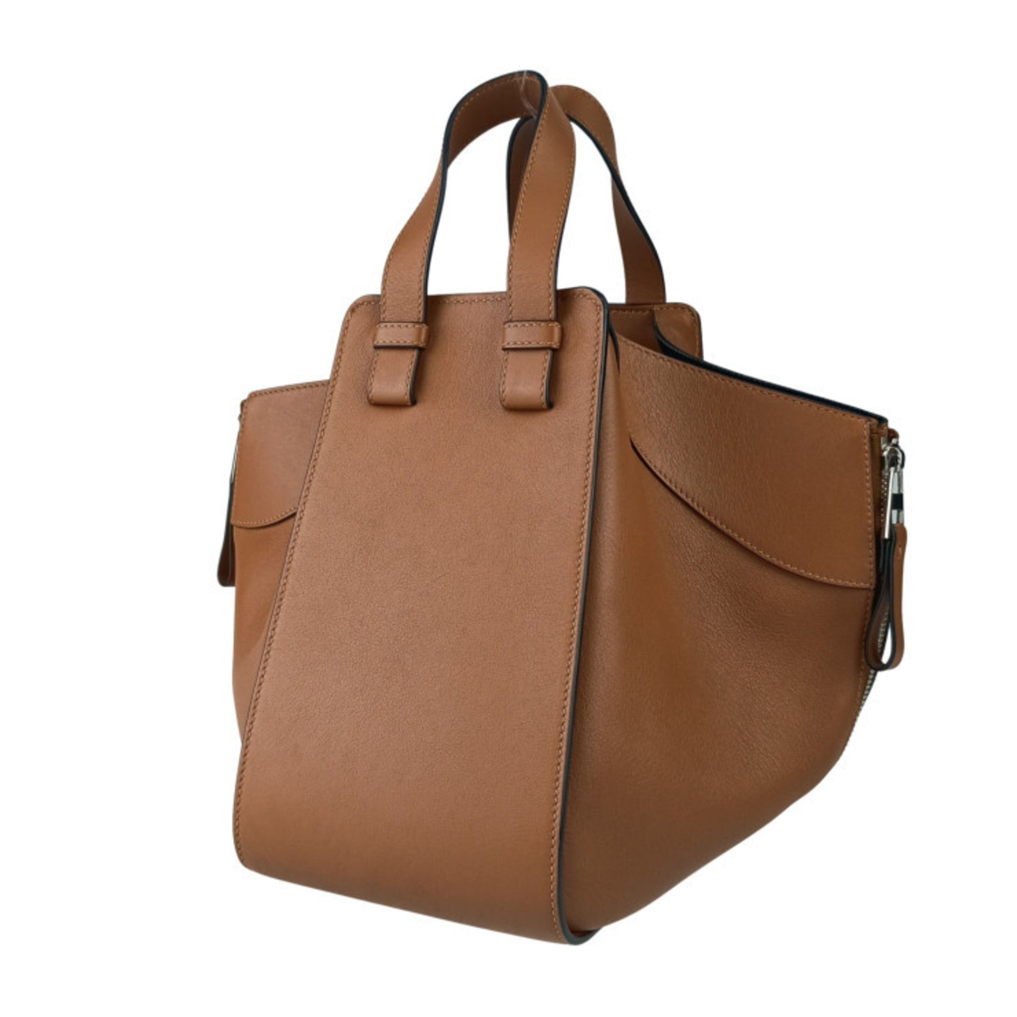 Loewe Hammock Brown Leather Handbag Shoulder Bag Tote Bag (Pre-Owned)